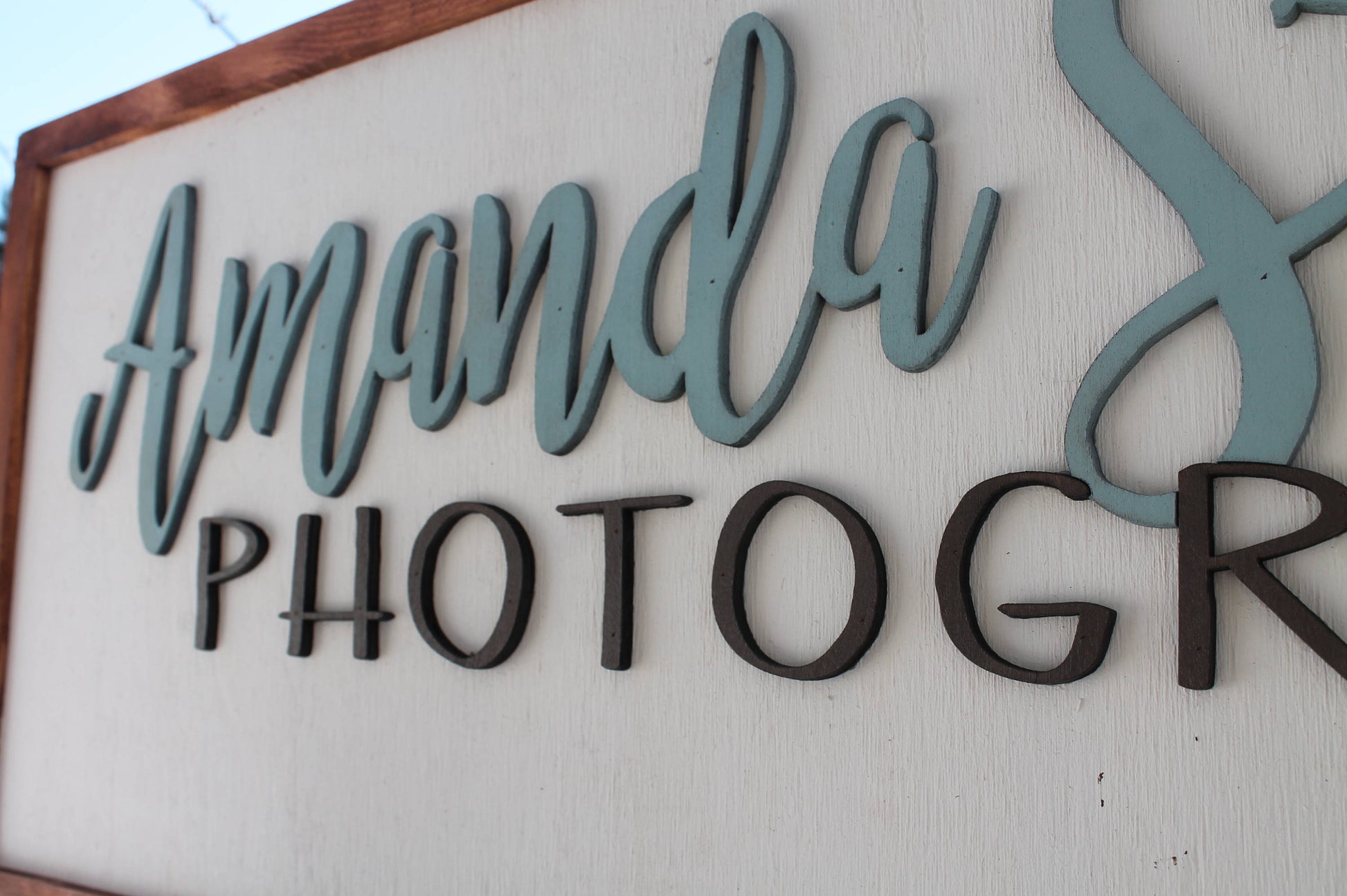 Large Custom wood sign for Photography Business logo We Use Your Graphic and Colors, Wood, Laser Cut Out, 3D, Extra Large, Sign, Camera