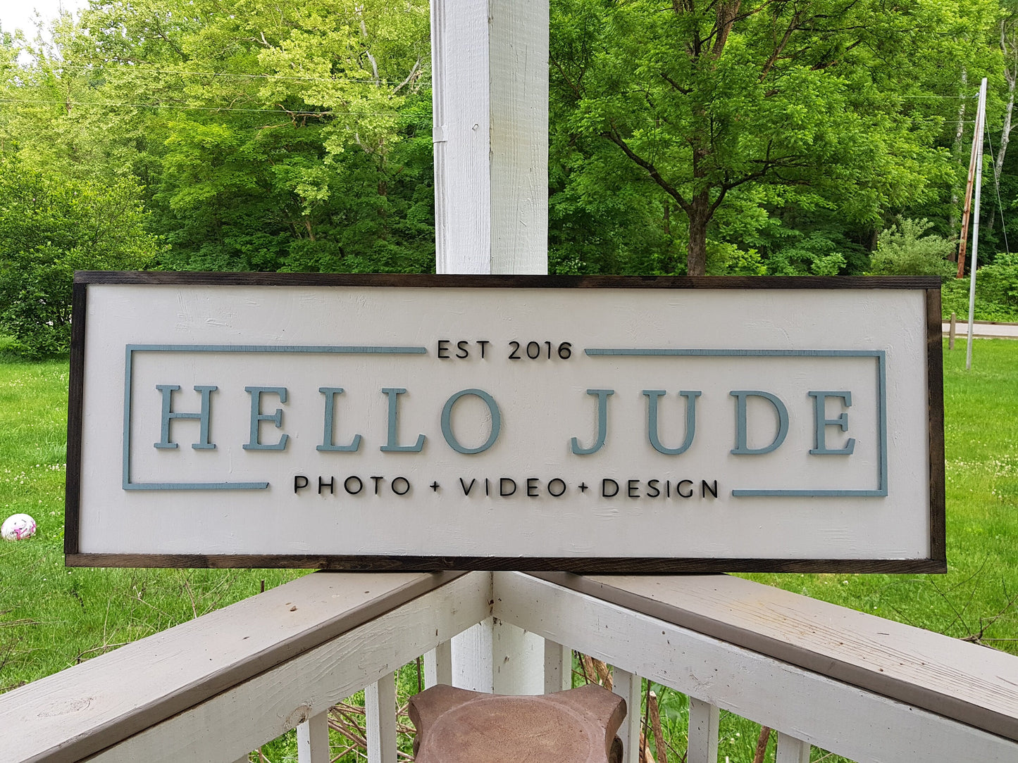 Large Photography Sign, Photographer, Videographer, Commercial Business Sign, Wood, 3D, Exterior Sign, Outdoor, Entrance Sign, Personalized