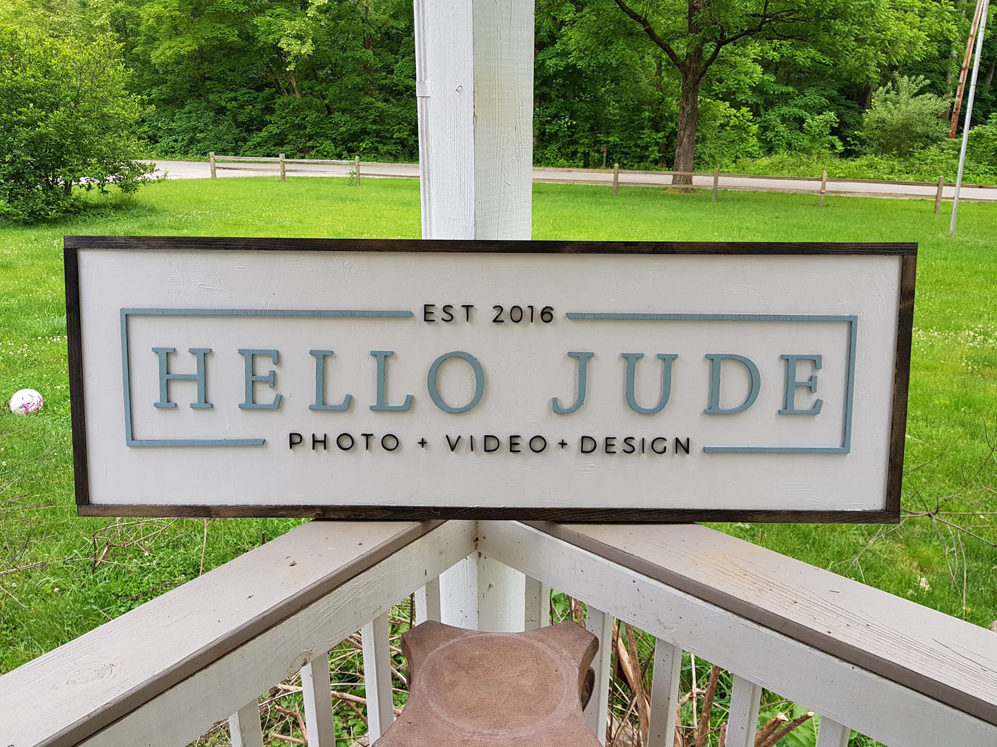 Large Photography Sign, Photographer, Videographer, Commercial Business Sign, Wood, 3D, Exterior Sign, Outdoor, Entrance Sign, Personalized