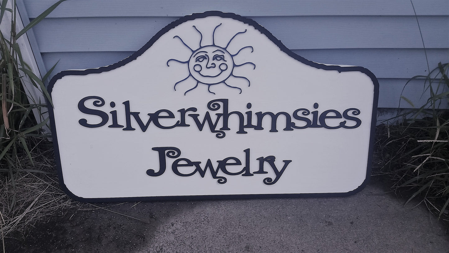 Small Business Sign, Jewelry Store Sign, Shop, Business, Logo, Store Front,  Large, Custom Sign, 3D, Extra Large, Sign Footstepsinthepast