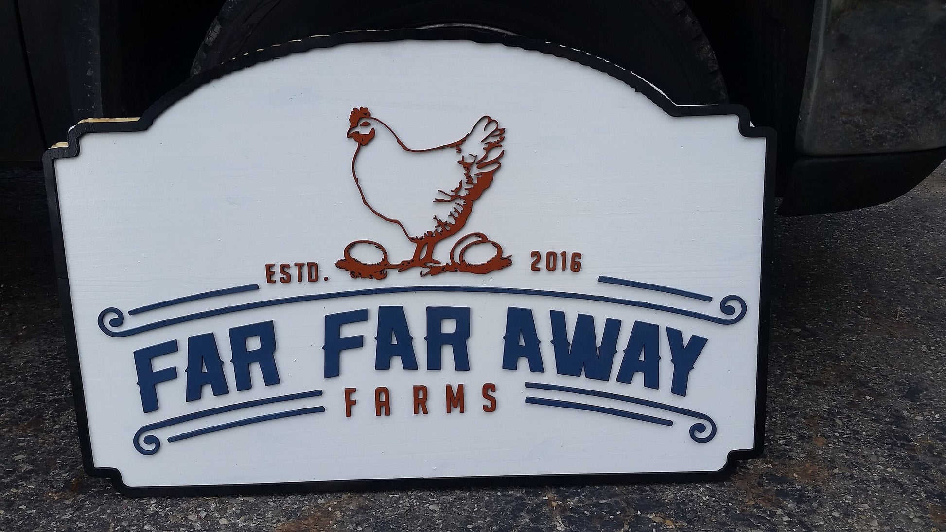 Farm Sign, Hobby Farm Sign, Chickens, Home Grown, Commercial Business Sign, Wood, 3D, Exterior Sign, Outdoor, Entrance Sign, Personalized