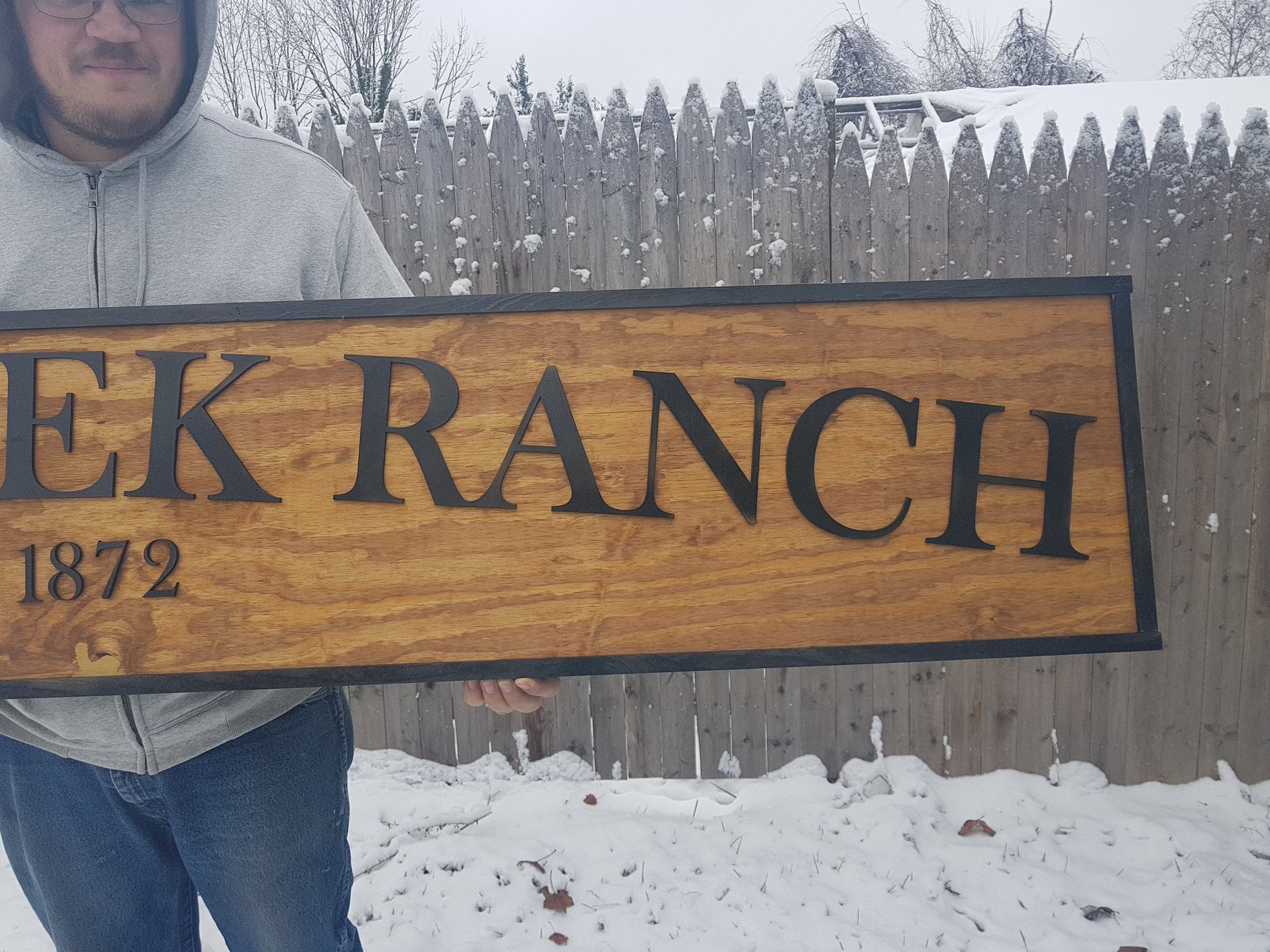 Custom Ranch Rustic Sign Wooden Laser Cut Single Doublesided Farm Homestead Giftable Personalized Business Sign Camp 3D Raised Letters
