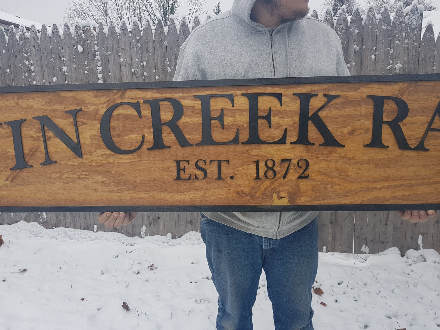 Custom Ranch Rustic Sign Wooden Laser Cut Single Doublesided Farm Homestead Giftable Personalized Business Sign Camp 3D Raised Letters