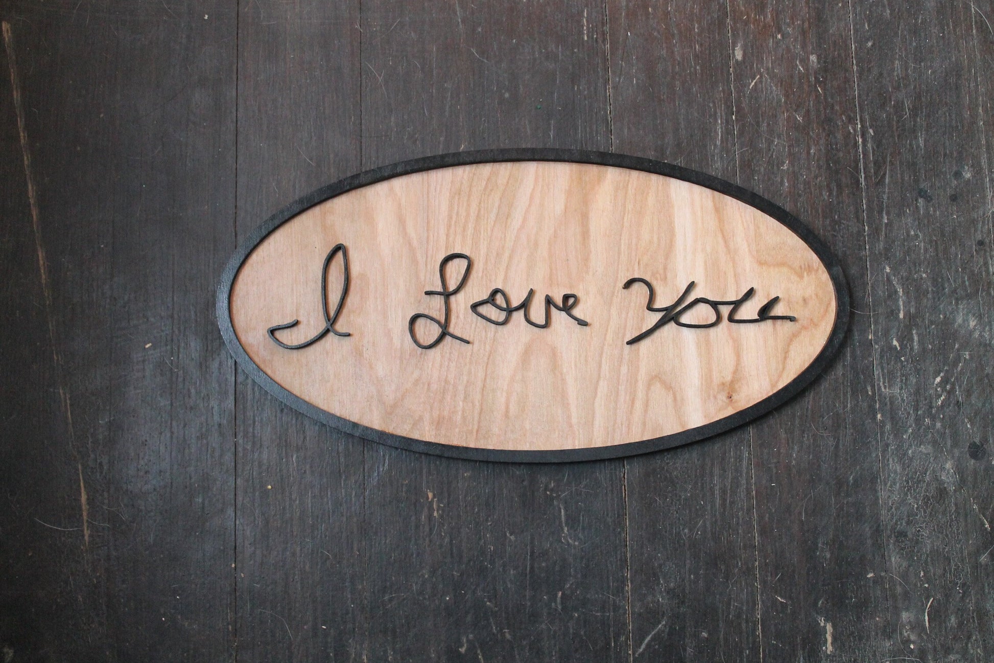 Your Handwriting, Actual Hand writing sign, Oval, Framed, custom personalized wood decor shabby chic rustic primitive, handwriting