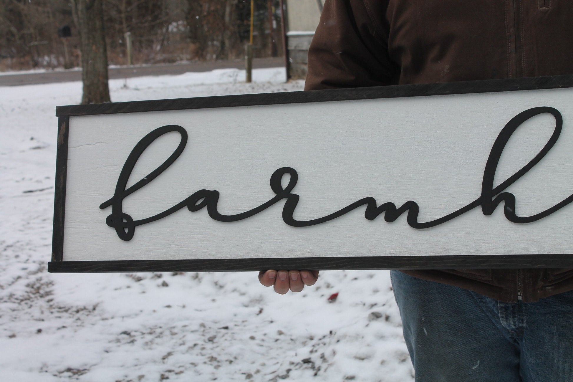 Farmhouse Wood Sign, Extra Large Country Sign ,Large Raised Letter, Over-sized, Wood, Extra Large, Couch Sign, Fireplace Sign, Gift