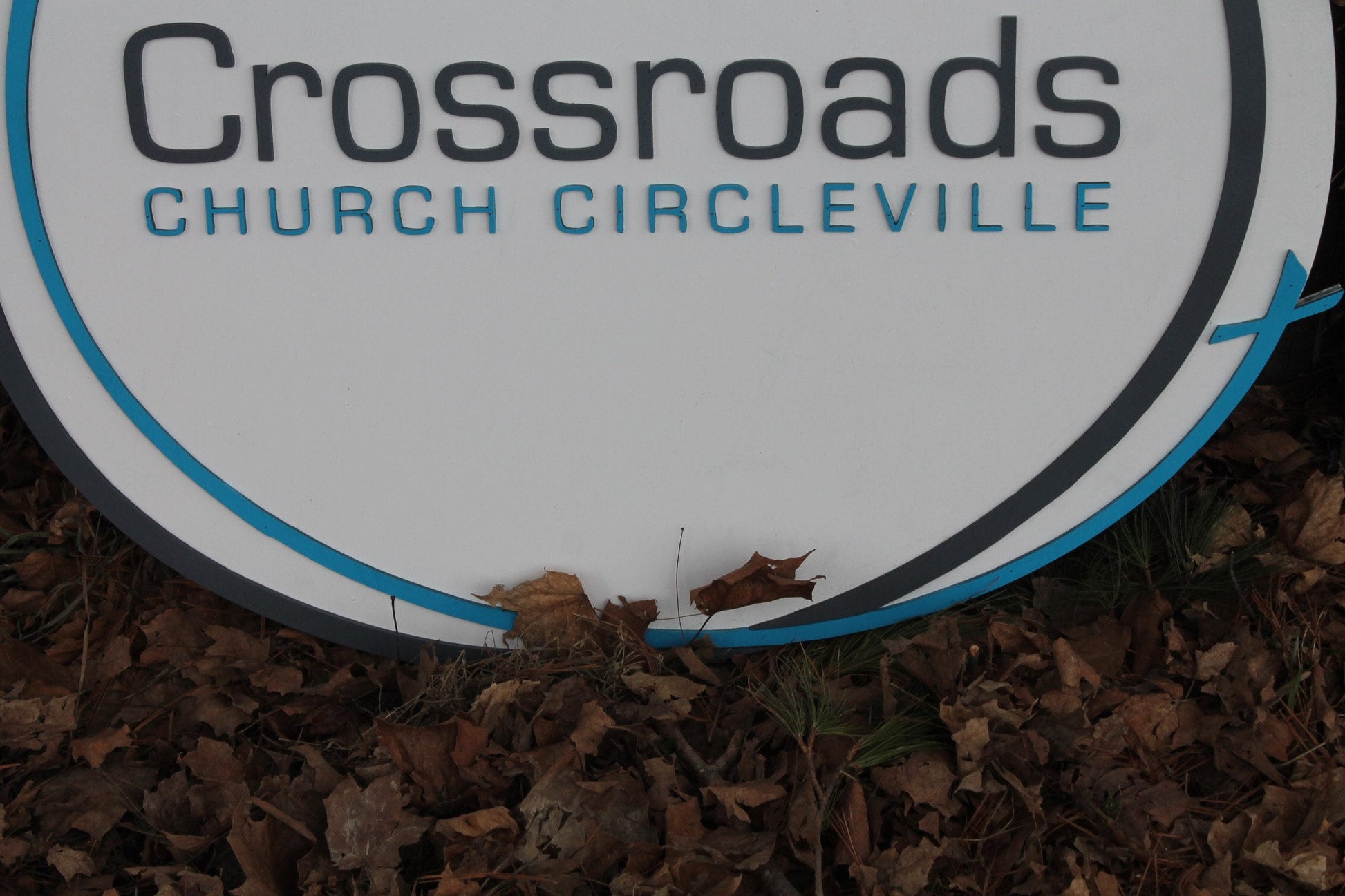 Custom Round Church Business Commerical Signage Made To Order Crossroads Ministry Store Front Small Business Sign Logo Circle Wooden 3D