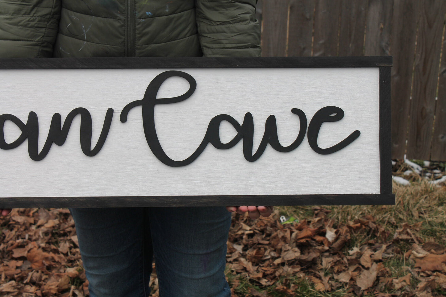 Man Cave Wood Sign, Raised Text, Mens, Couch Sign, Large, Over Sized Rustic, Primitive, Shabby Chic, 3D, Country Living