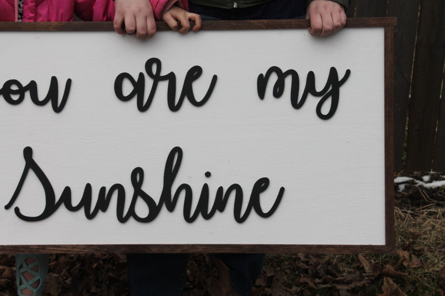 You are my Sunshine, Sunshine, Extra Large 3D Sign, Wood Sign, Large Wood Sign, Over Sized, Raised Text, Sign, Shabby Chic, Rustic, 3D