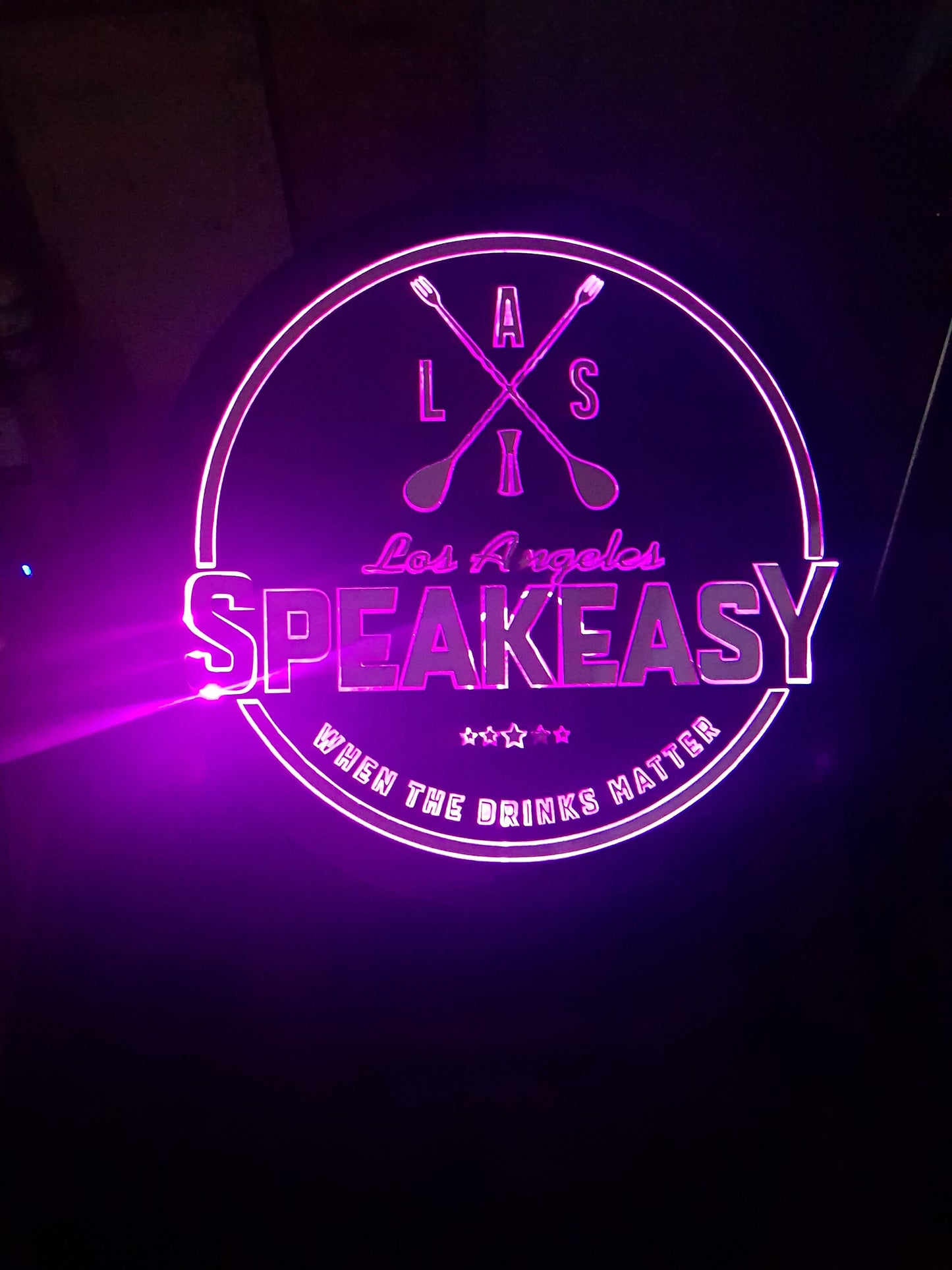 Custom Wood Lit Speakeasy Club Bar Business Sign, Entrance Light, Neon, Remote, Electric, Light Up, Use your Logo, Wood, Wooden