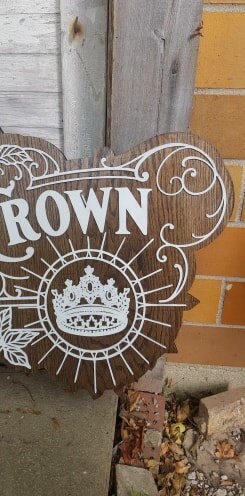 Large Custom wood Tattoo Business Sign, Small Business, We Use Your Actual Graphic, Business Logo, Wood, Laser Cut Out, 3D, Extra Large