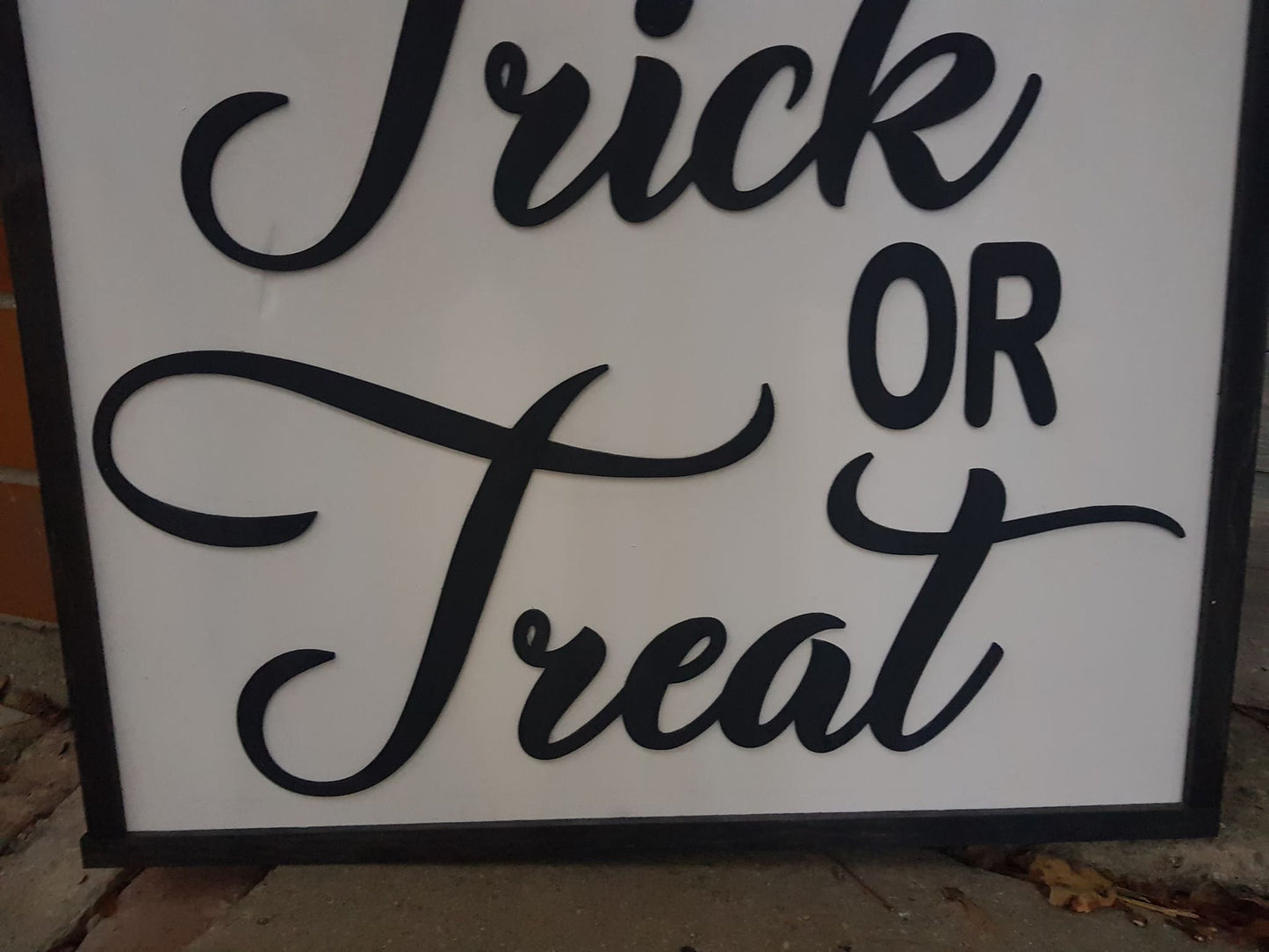 Extra Large Trick or Treat, Halloween, Large, Decor, Large Wood Sign, Over Sized, Raised Text, Sign, Shabby Chic, Rustic, 3D