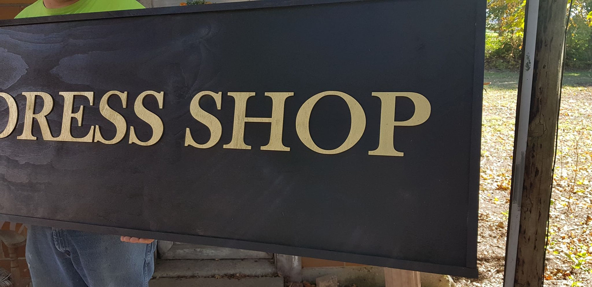 Large Custom Dress Shop Sign, Boutique, Over-sized Rustic Business Logo, Wood, Laser Cut Out, 3D, Extra Large, Sign Footstepsinthepast
