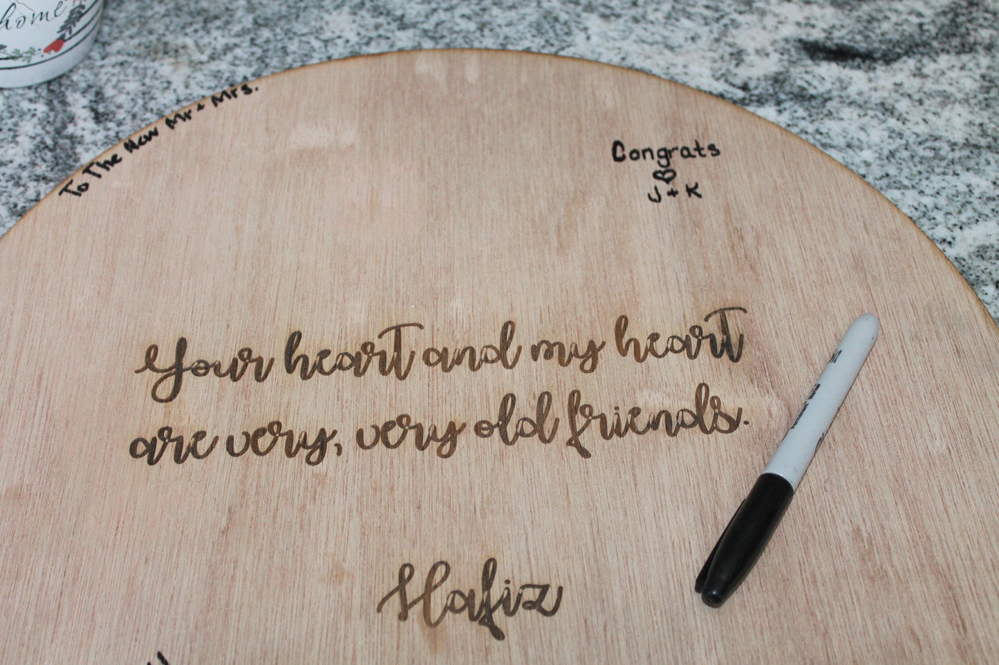 Alice in Wonderland Quote Your Heart and My Heart Guest Book Wedding Sign Board Alternative Sign In Board Signature Board Wedding Guestbook