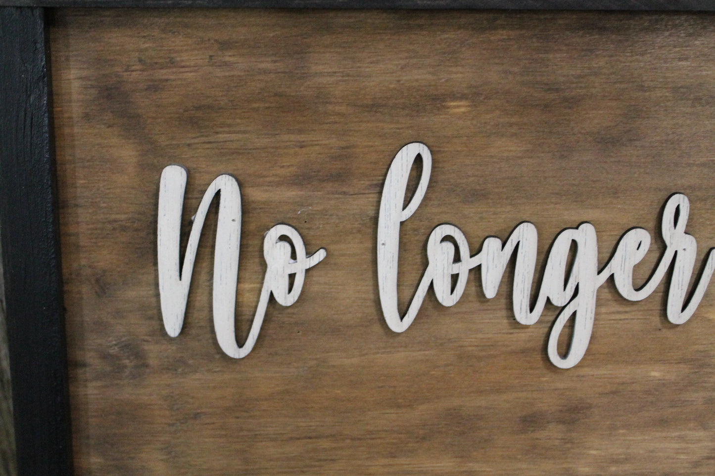 No Longer One But Two, Mark 8:10, Scripture, Wedding, Party, 3D Raised Text,Large, Framed, Sign, Rustic, Primitive, Barn, Wood, Country