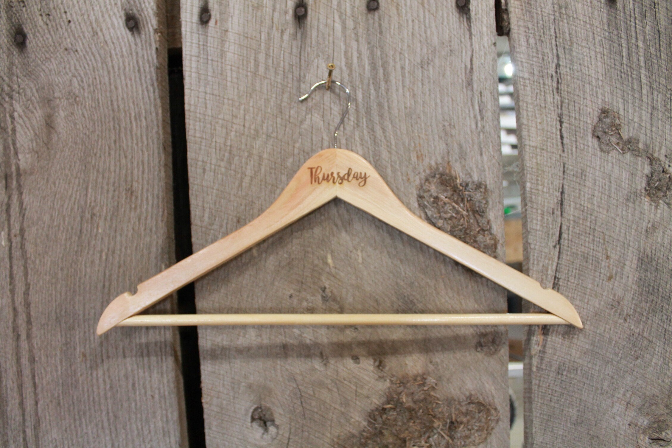 Timber best sale clothes hangers