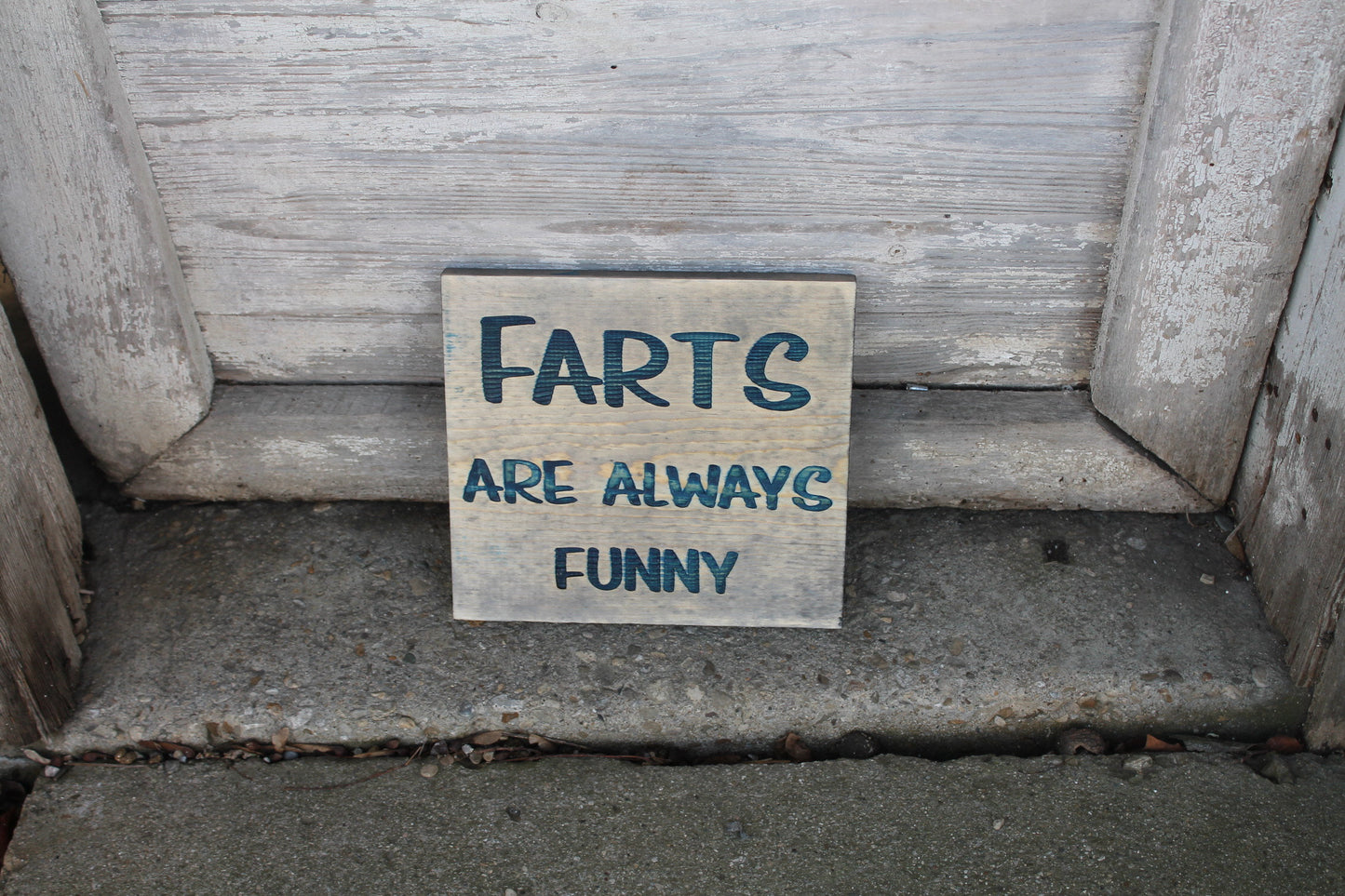 Funny, Bathroom, Sign, Farts are Always Funny, Humor, Engraved, Rustic, Wood, Gross, Joke, Silly, Guest Bath, Decor