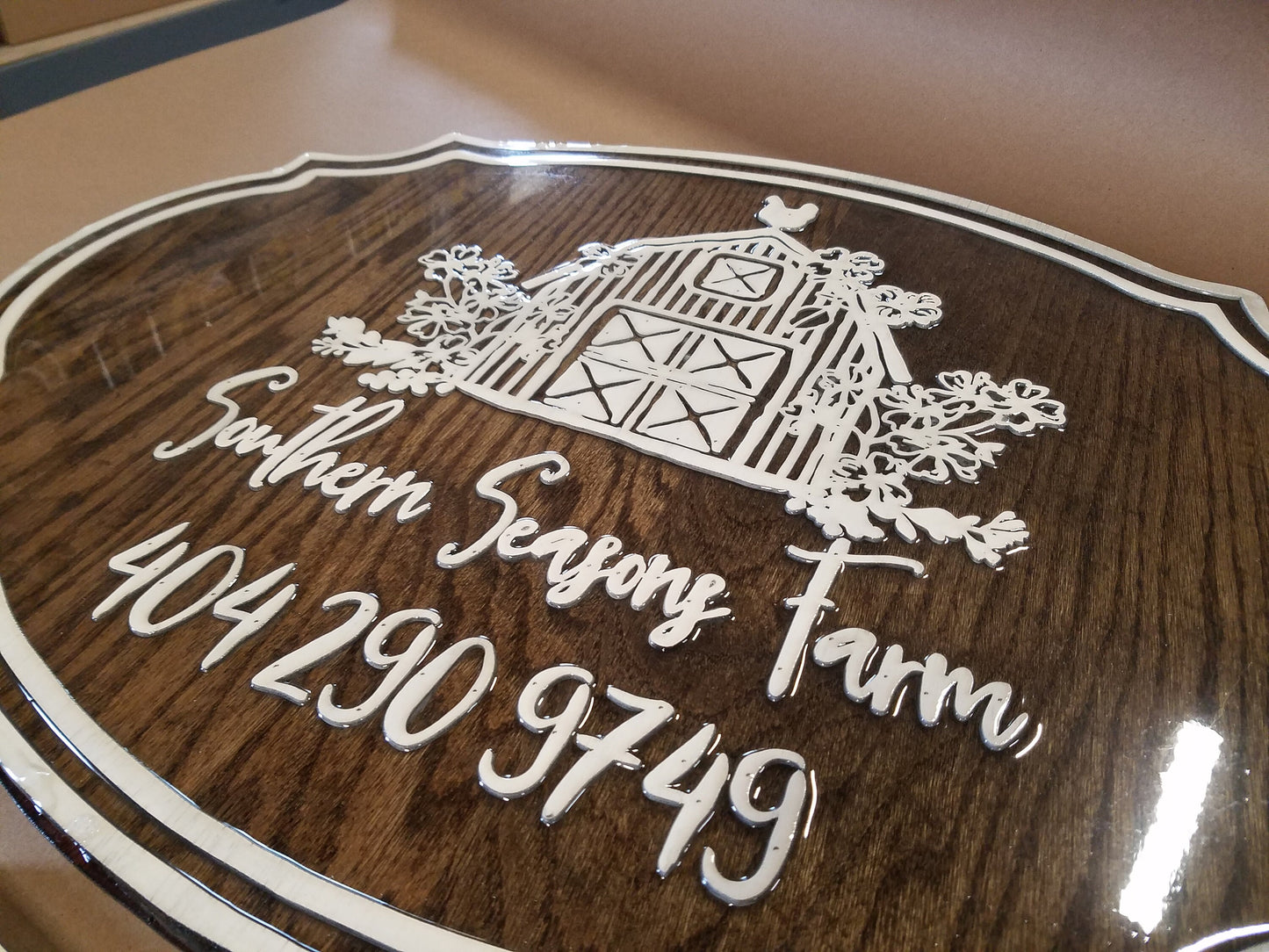 Farm Market Sign, Seasonal Store, Hanging Options, Eggs, Honey, Business Sign, Oval, Raised Text, Custom, Small Business Laser Cut, Wood