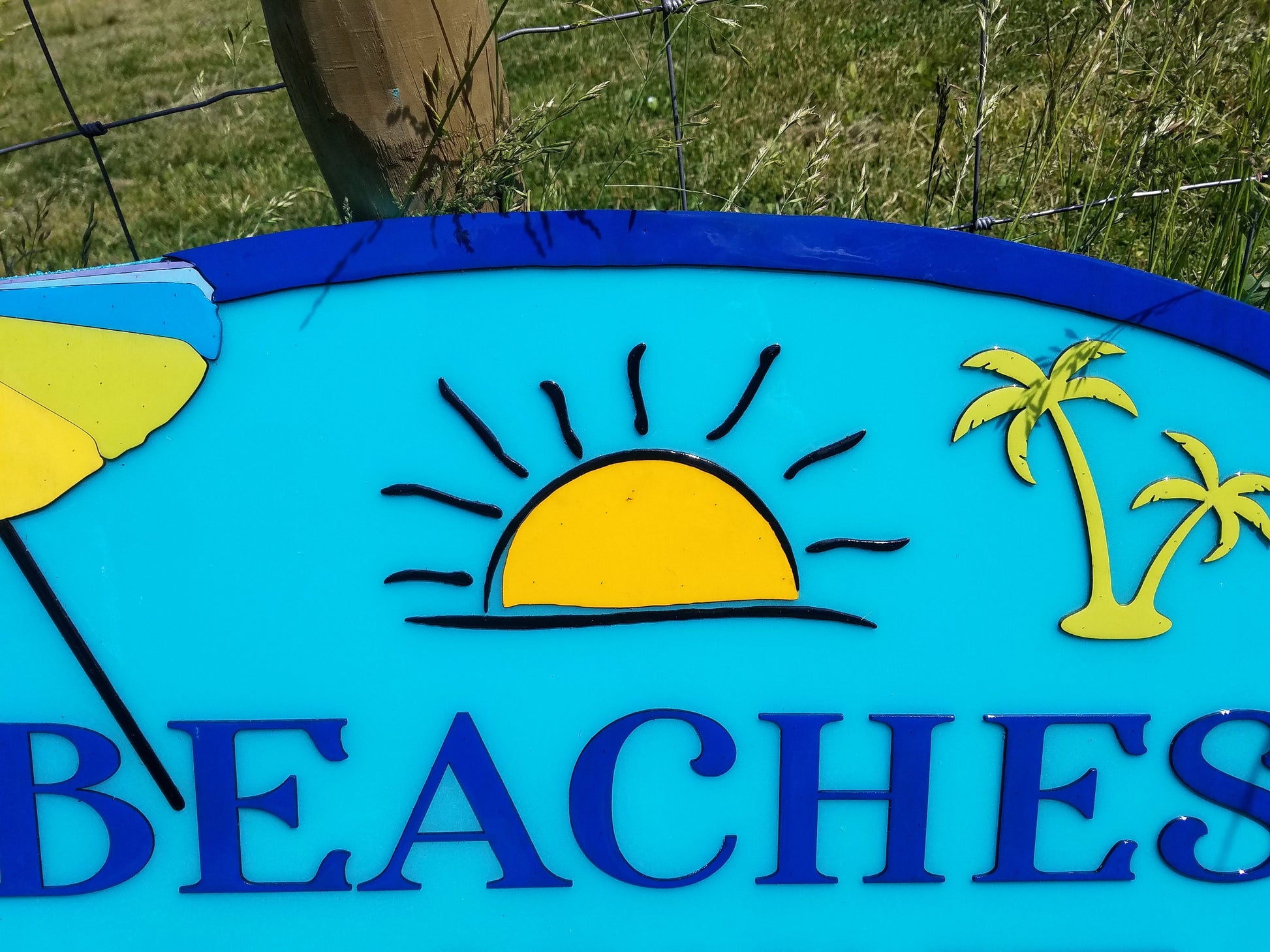 Beach House, Lake House, Pool, Fun in the Sun, Colorful, Large Custom Sign, Address Sign, Welcome Sign, Wood, Laser Cut Out, 3D