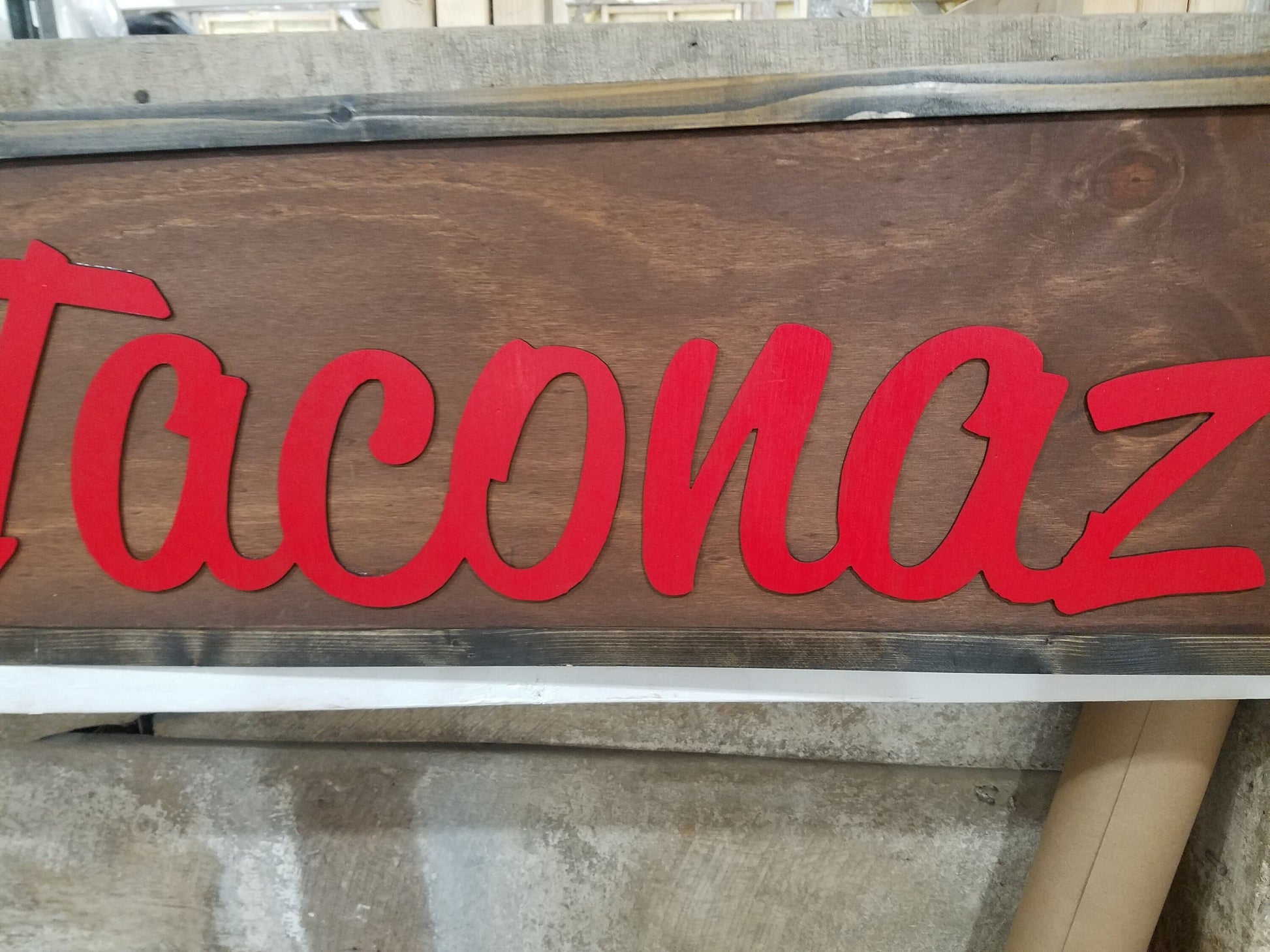 Restaurant Wood Sign Large Custom Business Sign, Taco, Restaurant, Over-sized Rustic Business Logo, Wood, Laser Cut Out, 3D, Extra Large