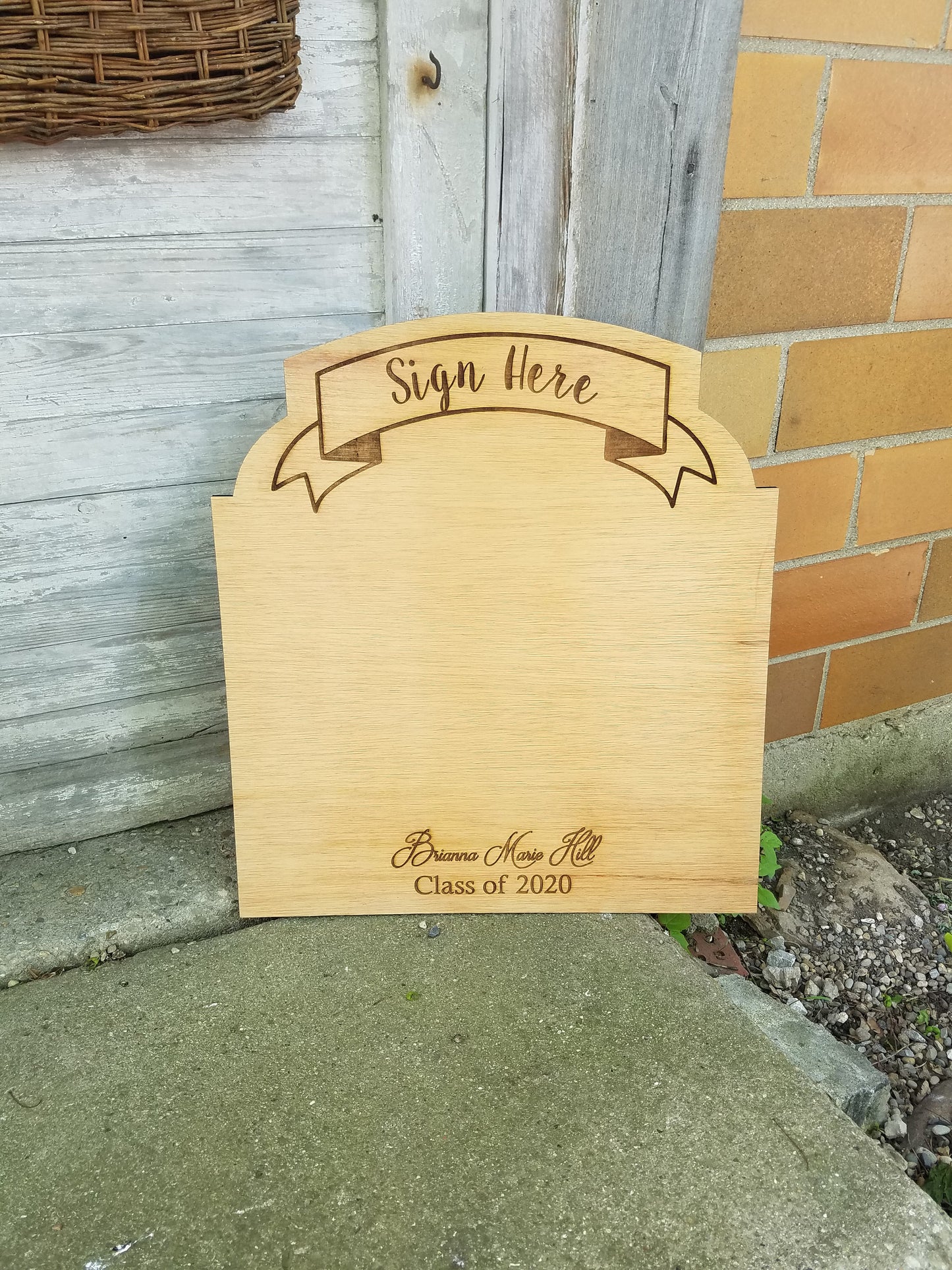 Sign Here, Sign Board, Graduation, Signature Name Sign, Signature Board, Guest Book, Wedding, Engraved, Party, Memory, Personalized, Wood