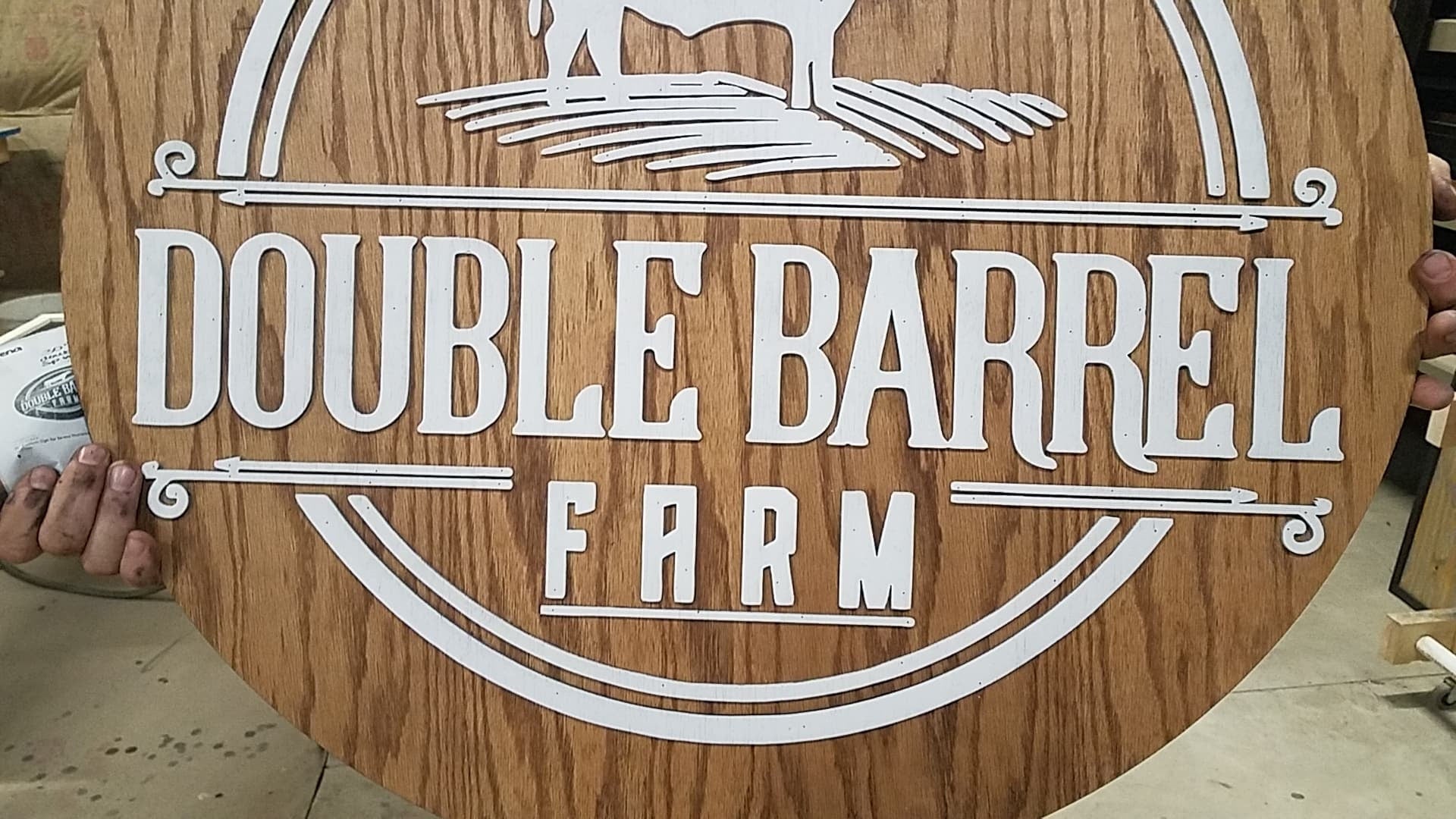 Custom Wood Sign - Any Design or Logo | Farmhouse Sign | Round Wood hotsell Sign | Company Logo | Pallet Wood Sign | Rustic Sign | Logo on Sign