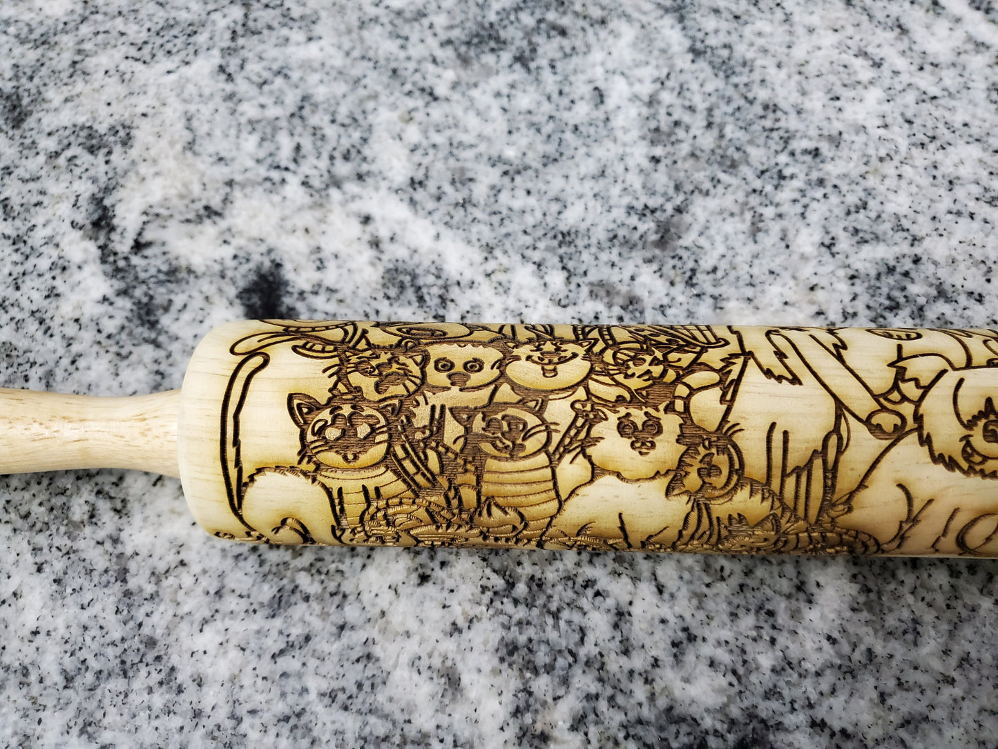 Dog, Pets, Animals, Rolling Pin, Texture, Embossed, Engraved, Wooden Rolling Pin, Cookie Stamp, Laser, Pottery