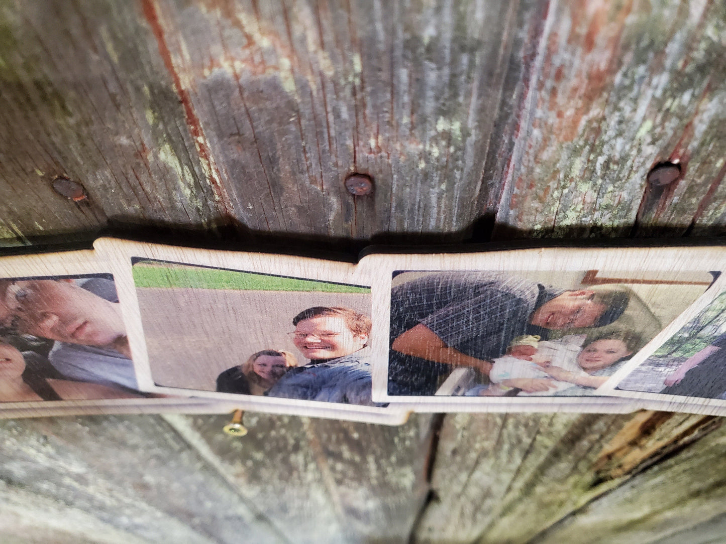 Polaroid Collage Wood Custom Photo Square Wall Hanging Photo Custom Picture Family Photos Printed Personalized Gift Idea Home Decor USA