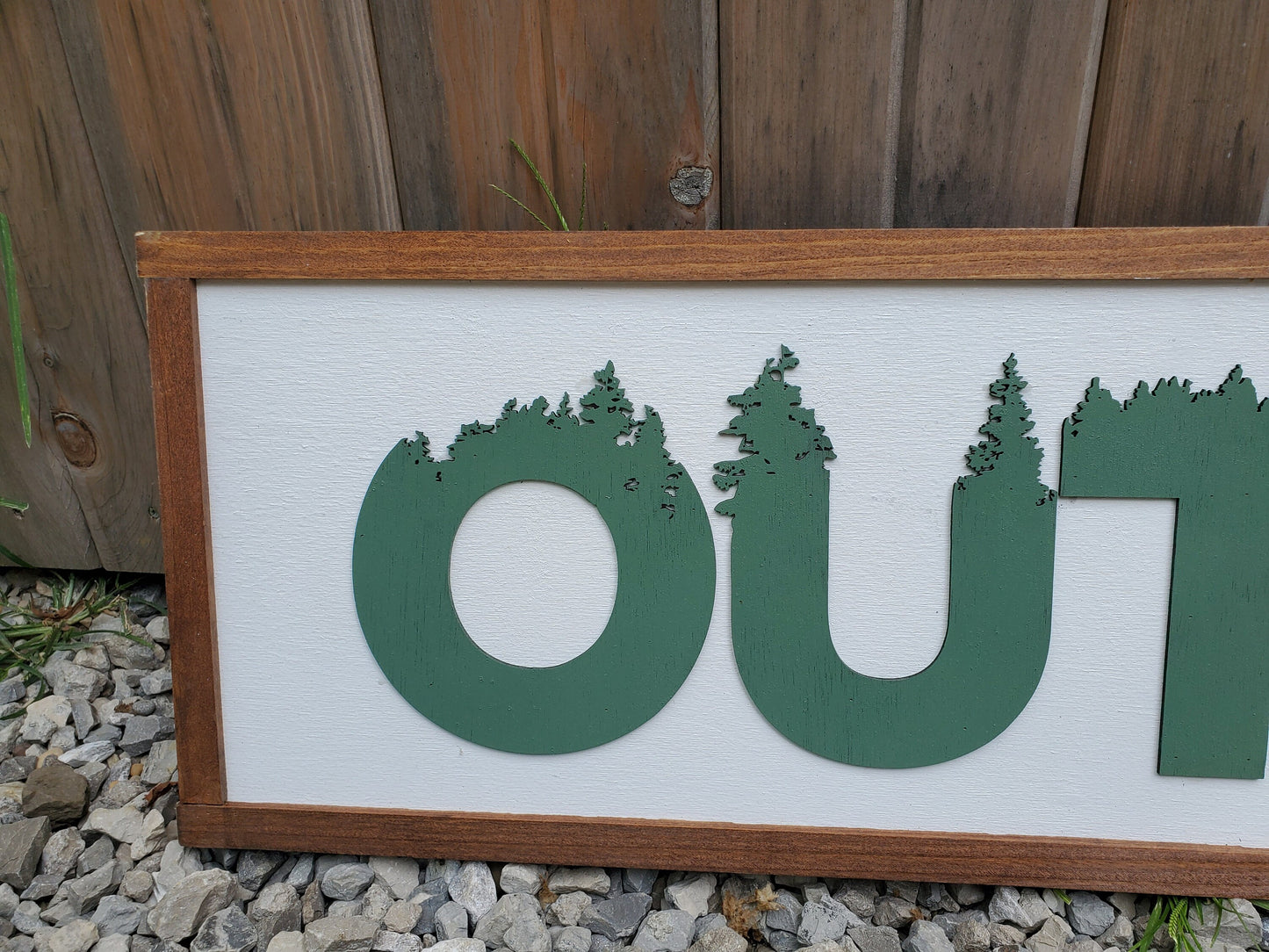 Outdoor, Adventure, Trees, Forest, Large Custom Ranch, Sign, Over-sized Rustic, Wood, Laser Cut Out, 3D, Extra Large
