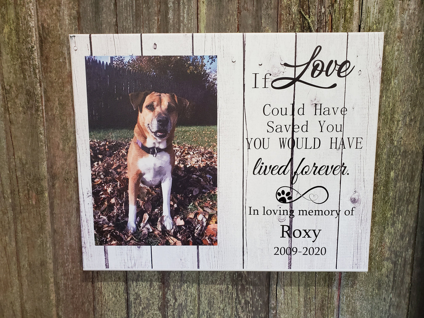 Pet Memorial In Remembrance Photo Collage Photos on Canvas Custom Your Custom Picture  Large Personalized Gift Idea Print Home Decor