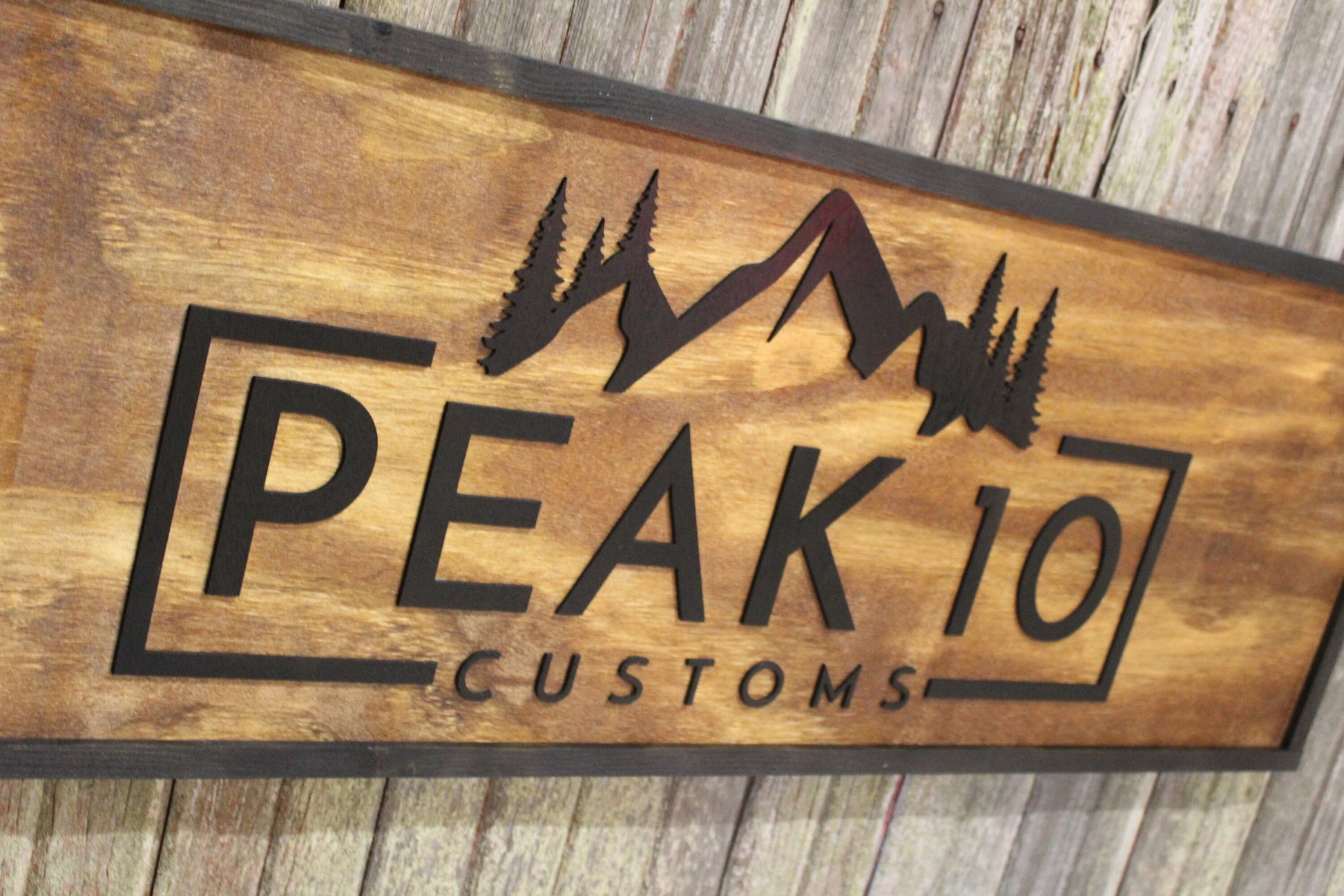 Raised Rustic Business Sign 3D Large Custom We Use Your Graphic and Co –  Footsteps in the Past