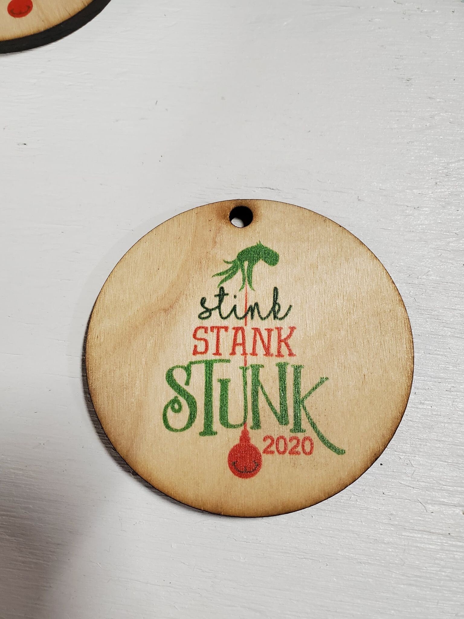 Set of 3 Custom Stink Stank Stunk Ornaments