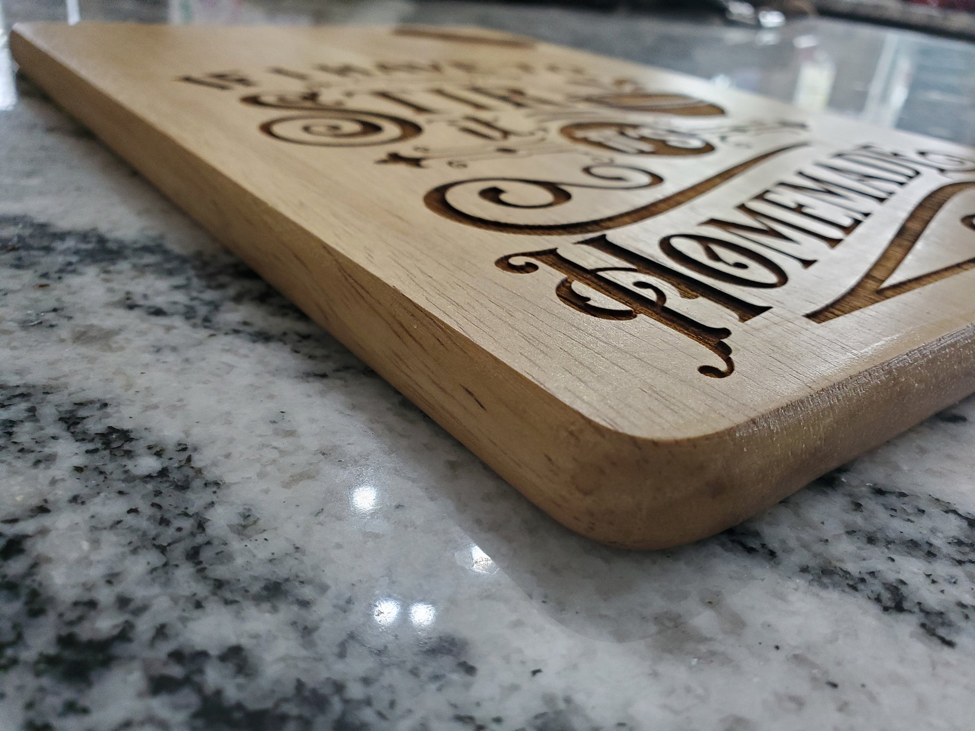 If I have To Stir It Is Homemade Funny Joke Gift Hardwood Engraved Cutting Board Wood Kitchen Accessory Bowl Mix Bake