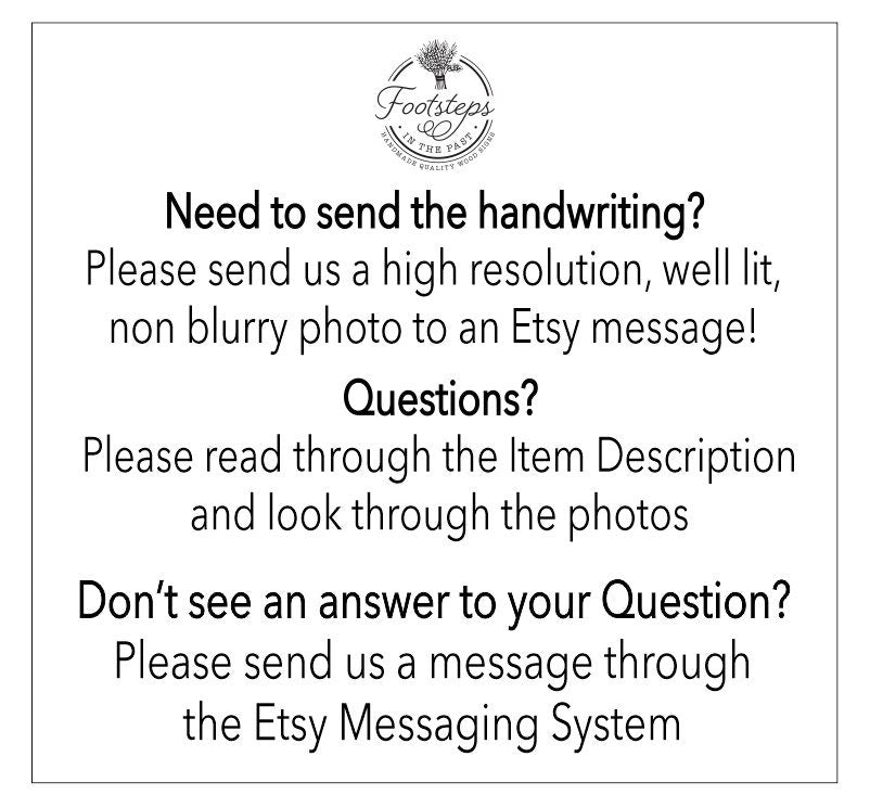 Custom Handwriting Sign Memorial Gift Engraved Photo Your Handwriting Your Photo Raised Text 3D Custom Hoop Wreath