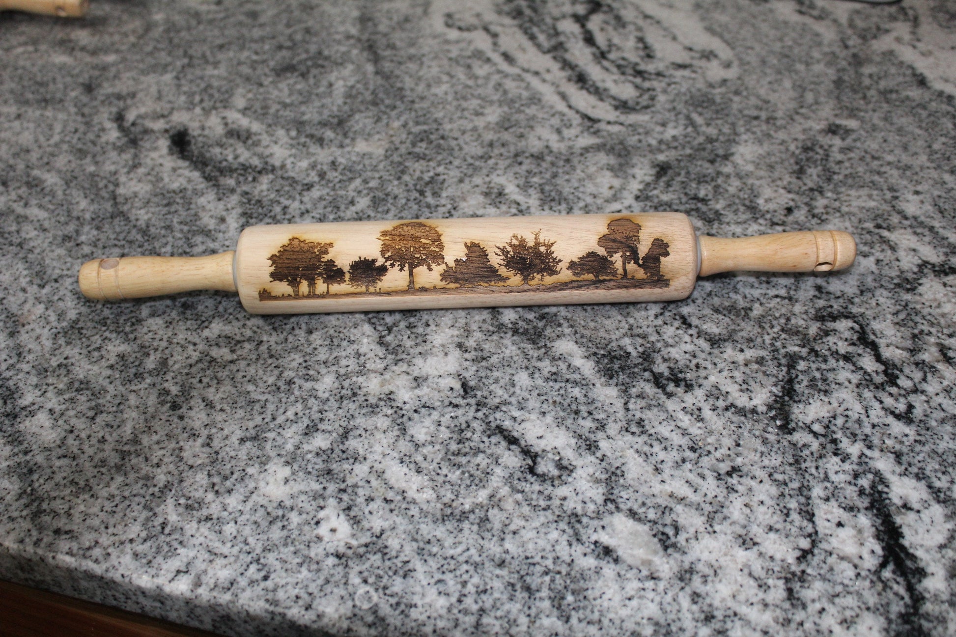 Tree Oak Maple Forest Rolling Pin Texture Embossed Engraved Wooden Coo –  Footsteps in the Past