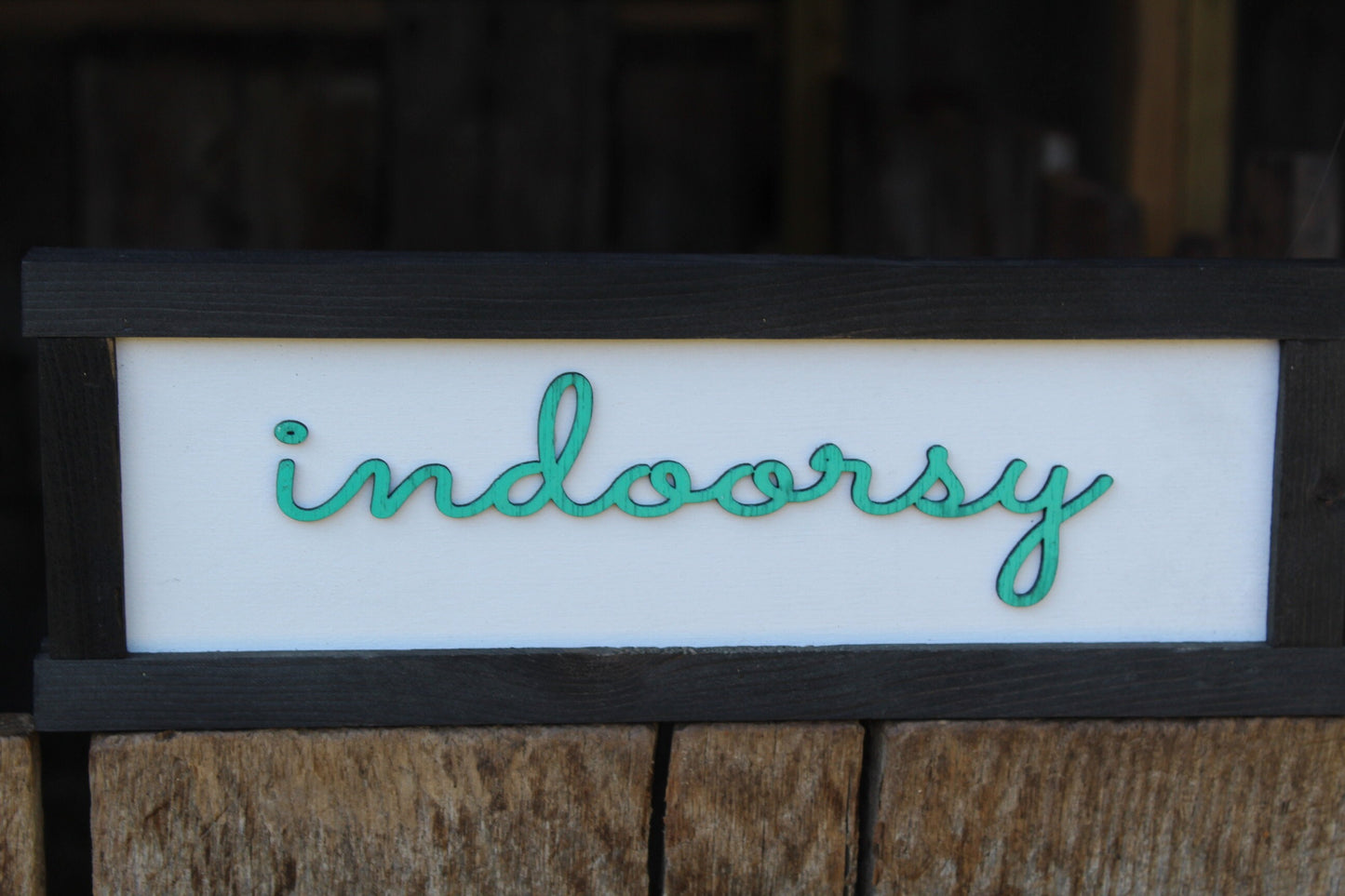 Indoorsy I Love Inside Hate Outdoors Wood Sign Raised Text Wall Hanging Decoration Hates Camping Primitive Rustic  In Doors Gift Decor