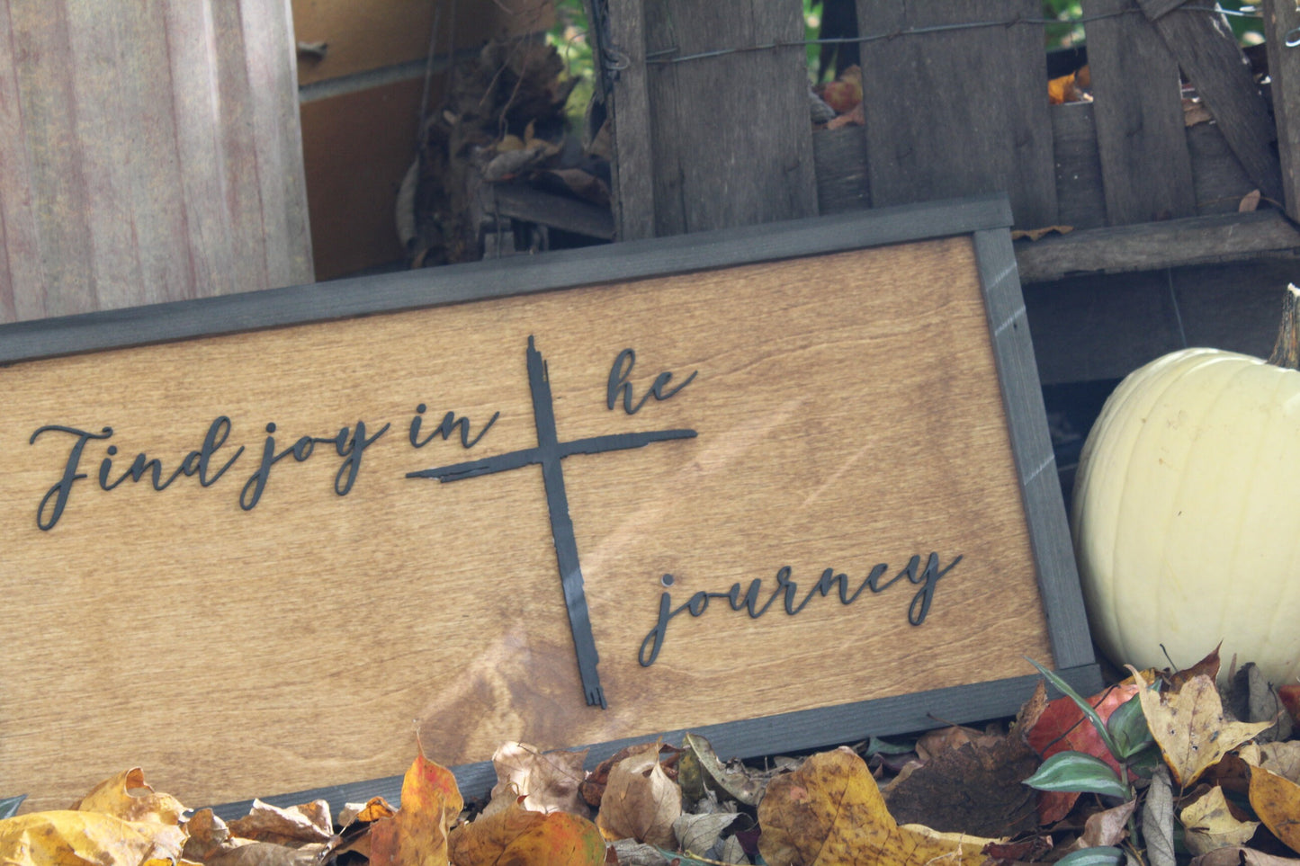 Find Joy In The Journey Decor Relax Rustic Vintge Guest Raised 3D Wood Decor Sign Qoute Cross Faith 3D Raised off the board Handmade