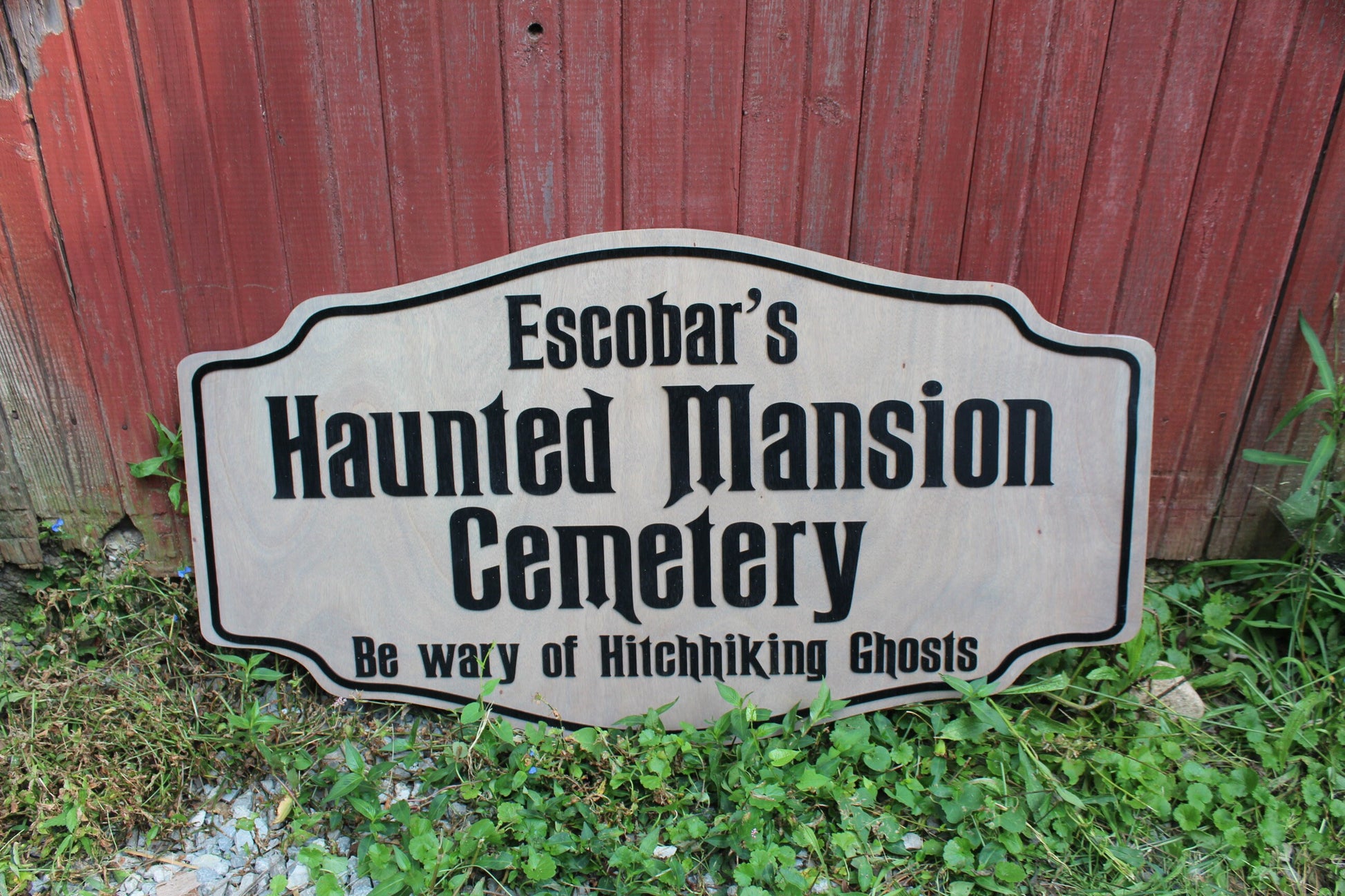 Custom Handmade Wood Sign for Outdoor Indoor Hanging Personalized for your Business, Ranch or Office Commercial Haunted