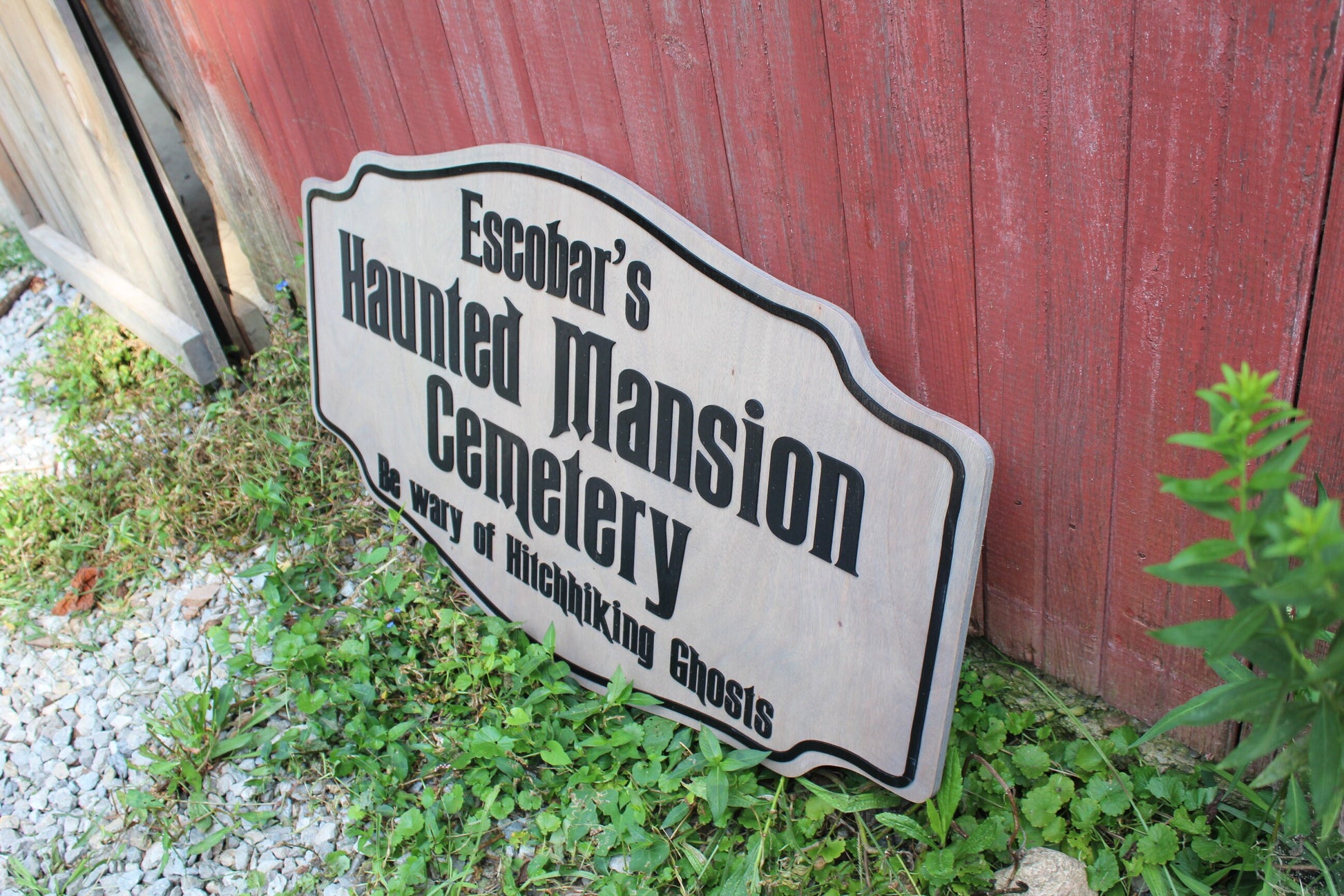 Custom Handmade Wood Sign for Outdoor Indoor Hanging Personalized for your Business, Ranch or Office Commercial Haunted