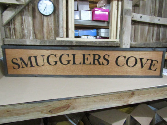 Large Custom Wood Sign Cove Bar Grill Pop Shop Over-sized Rustic Business Logo Wood Laser Cut Out 3D Extra Large Sign Handmade Personalized