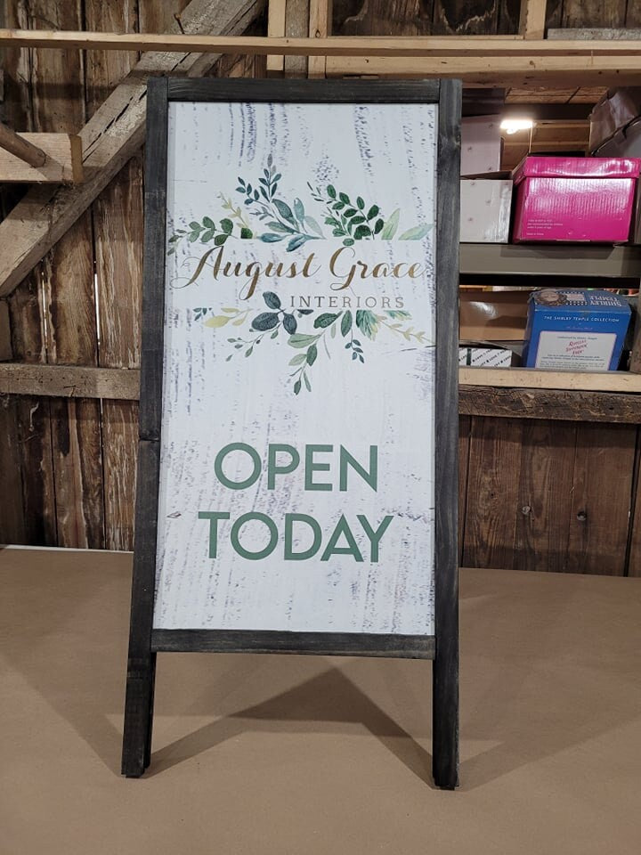 Outdoor Patio Sidewalk Sign A Frame Folding Sign Affordable Business Sign Your Logo Free Standing Large Commercial Hinge Advertising Store