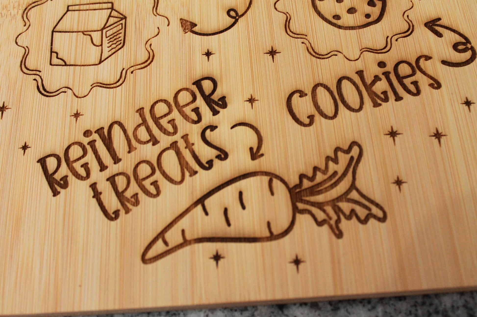 Christmas Cookie Cutter Set of 4 With Milk, Cookie, Reindeer, Carrot 