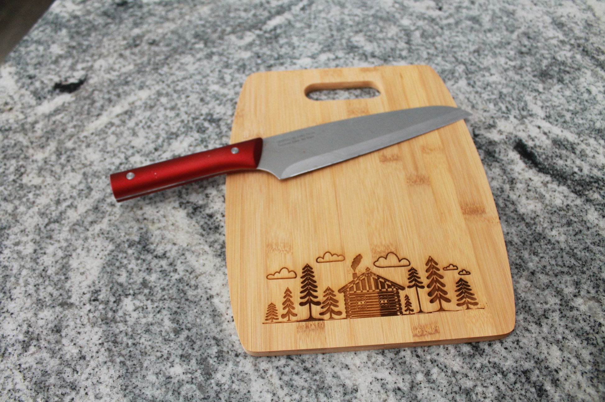 Custom Engraved Cutting Board/camp Life Cutting Board/ Camping