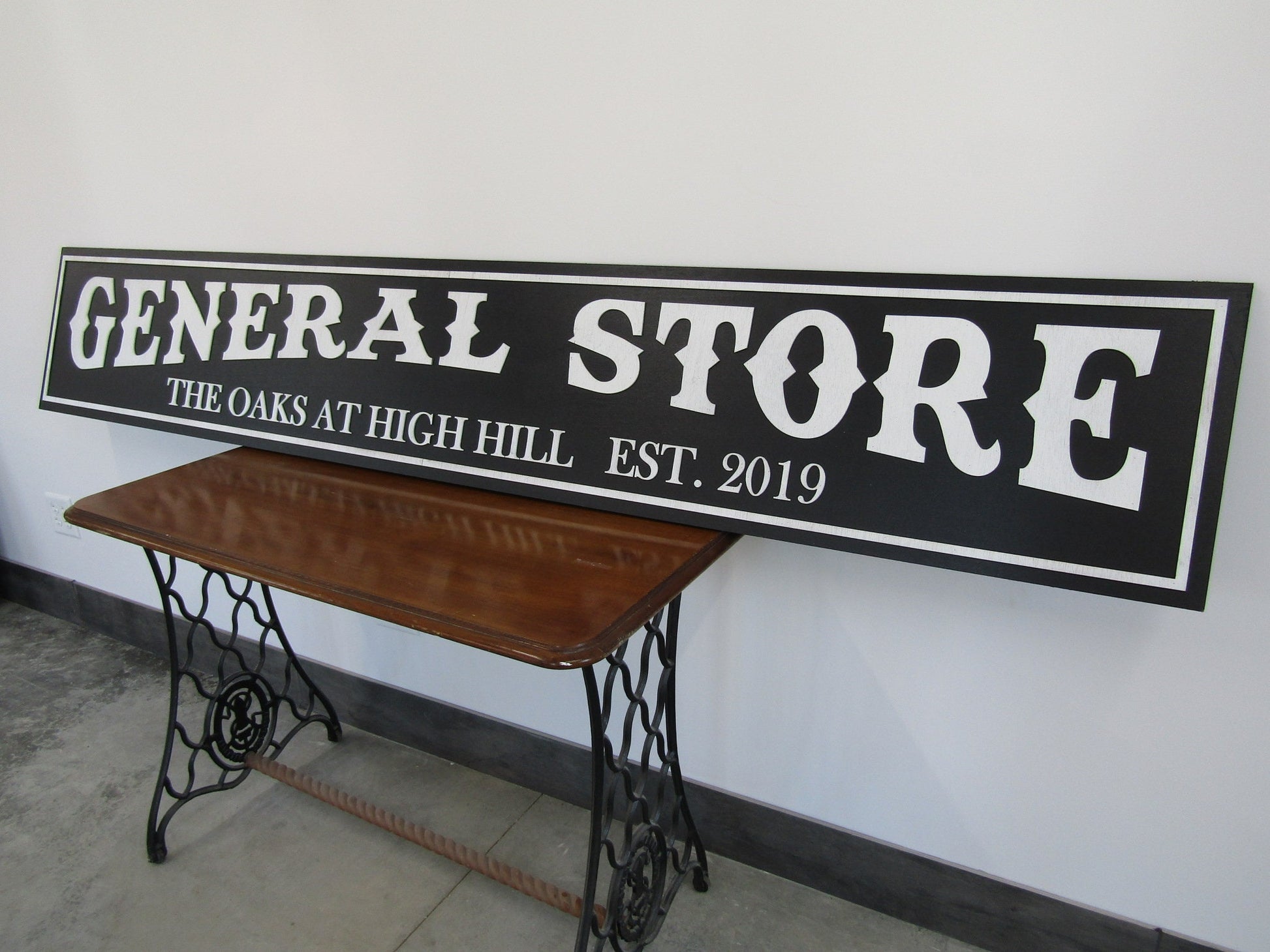 Extra Large Custom General Store Ranch Sign Over-sized Rustic Business Logo Wood Laser Cut Out 3D Footstepsinthepast Small Business