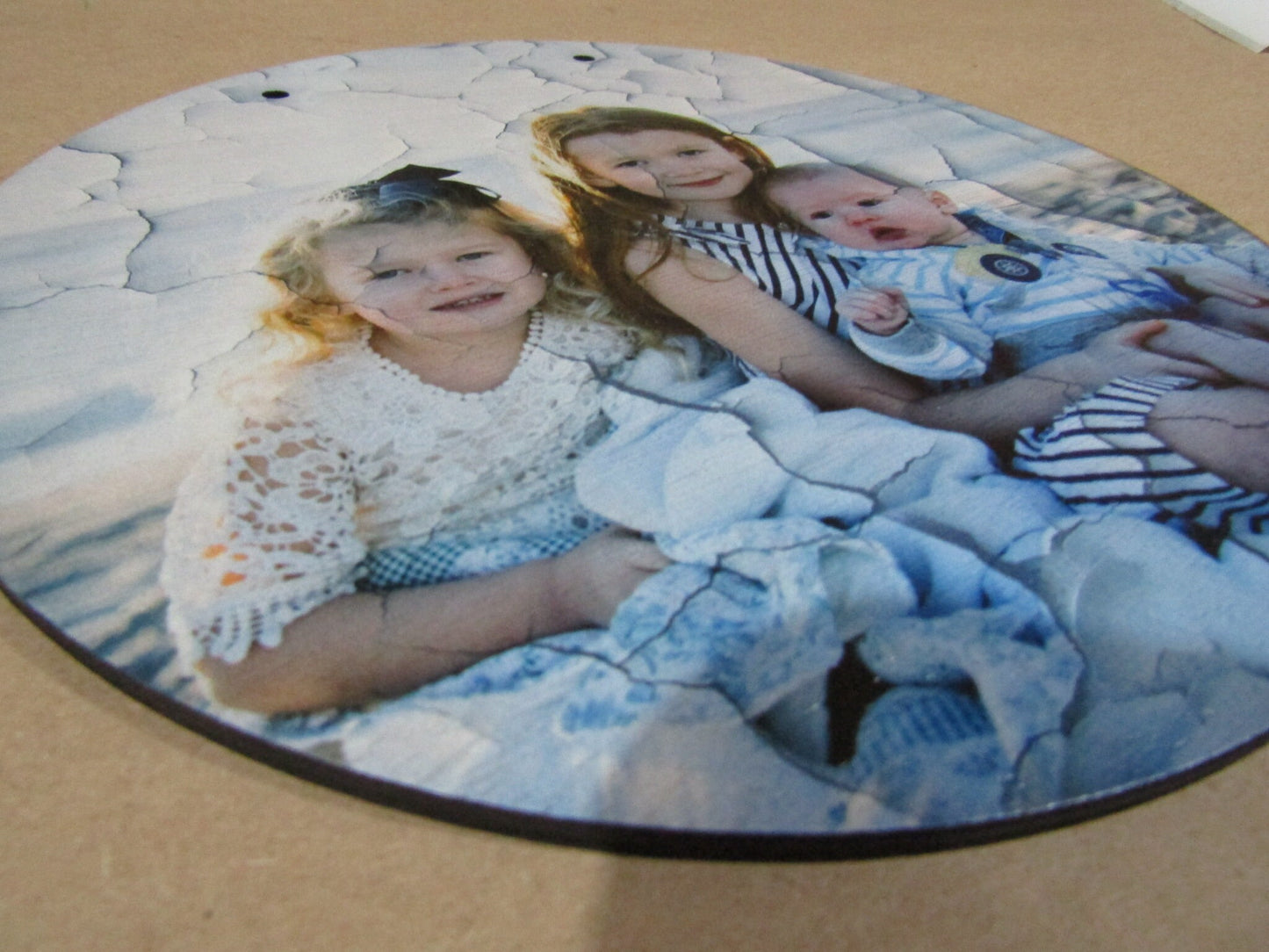 Texture Photo Printed On Wood Round Circle Custom Your Photo Large Rustic Personalized Gift Idea Wood Print Wood Photo Home Decor Family