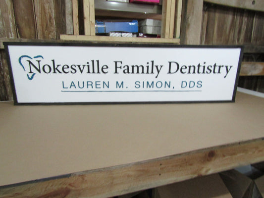 Large Custom Dentistry Sign Office Logo Emblem Family Dentist Business Signage Personalized Made to Order 3D Handmade Wooden Store Front