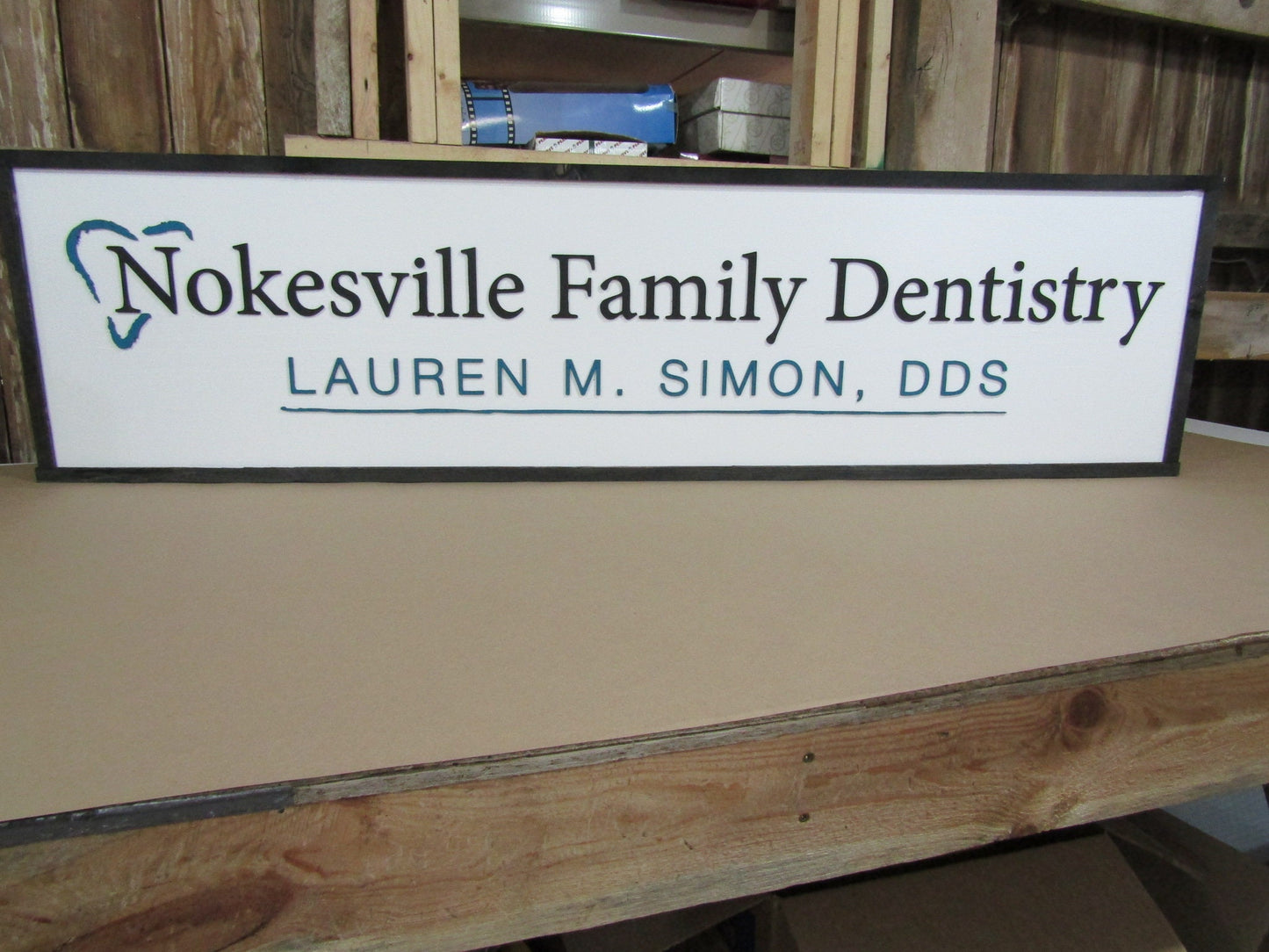 Large Custom Dentistry Sign Office Logo Emblem Family Dentist Business Signage Personalized Made to Order 3D Handmade Wooden Store Front