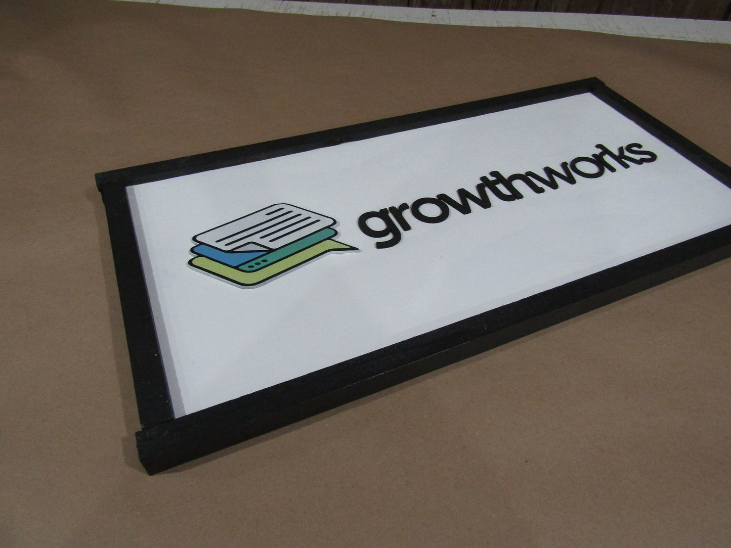 Large Custom Business Sign with UV Printed Accents 3D Extra Detail We Use Your Actual Graphic Business Logo Wood Extra Large Handmade Wood