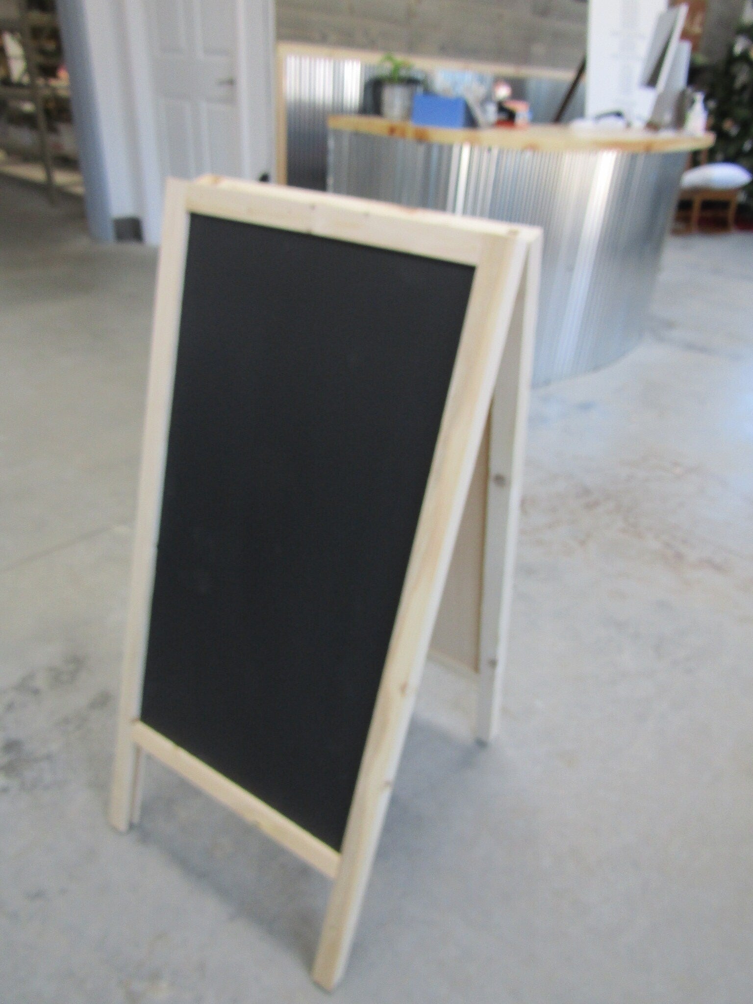 Chalk Board Daily Specials Sidewalk Sandwich Board A Frame Folding Affordable Info Sign Free Standing Extra Large Commercial Hinge Outdoor
