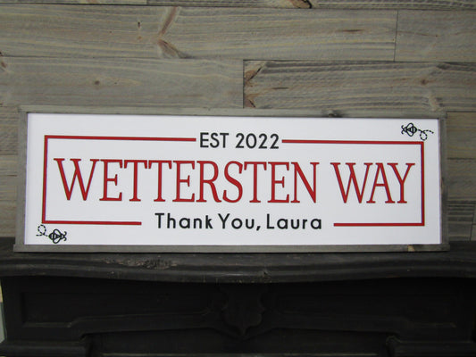 Large Custom Ranch Sign Over-sized Rustic Wood Laser Cut Out 3D Extra Large Sign Home Thank You Established Wettersten Way Handmade Farm