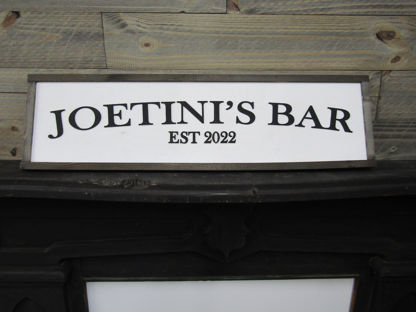 Custom Personalized Bar Sign Fathers Day Gift Established Sign Oversized 3D Raised Text Made To Order Indoor Outdoor Patio Basement Signage